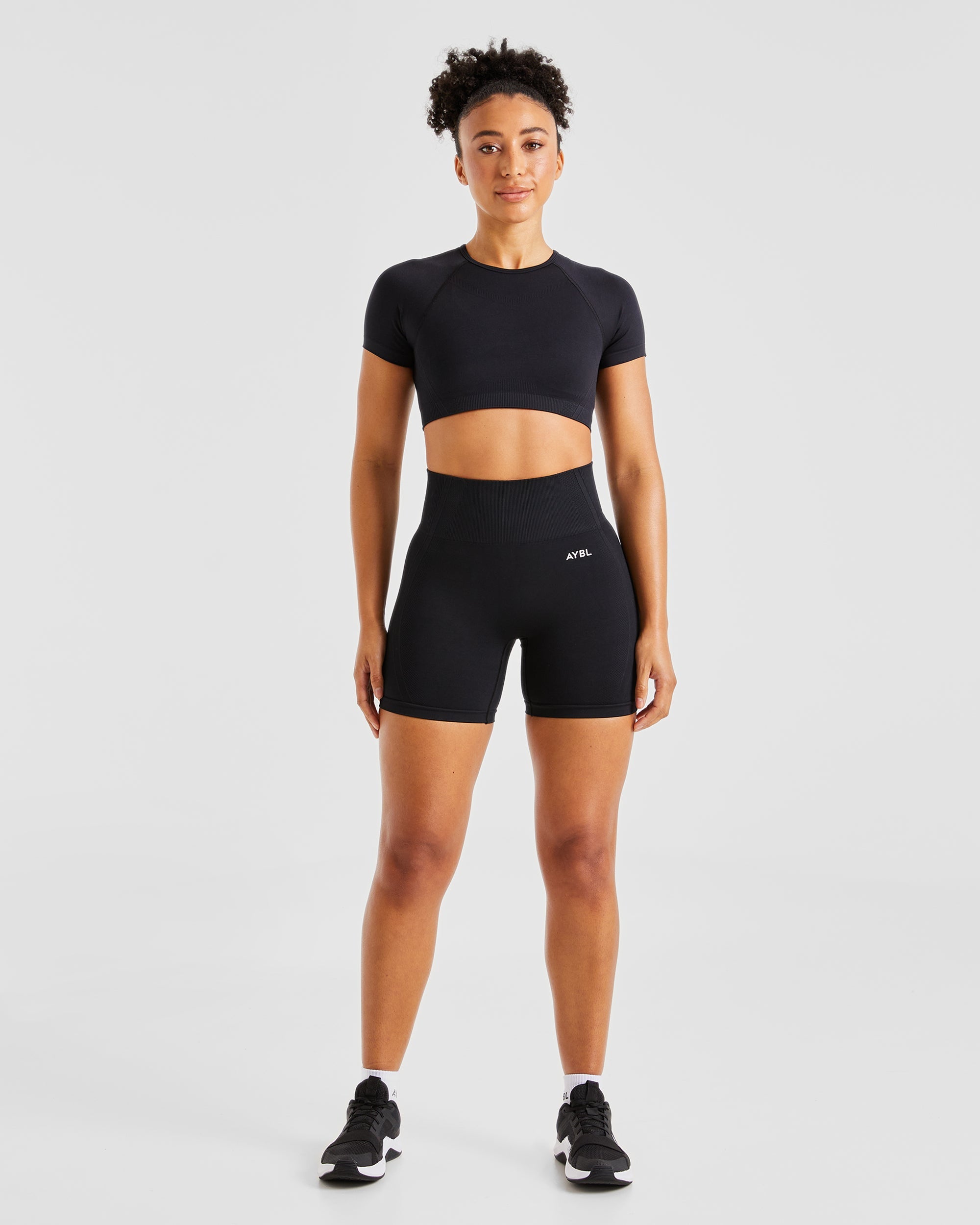 Balance V3 Seamless Crop Top - Zwart