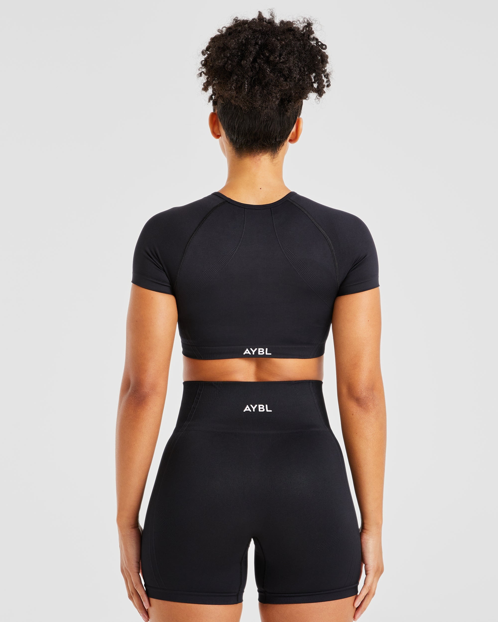 Balance V3 Seamless Crop Top - Zwart