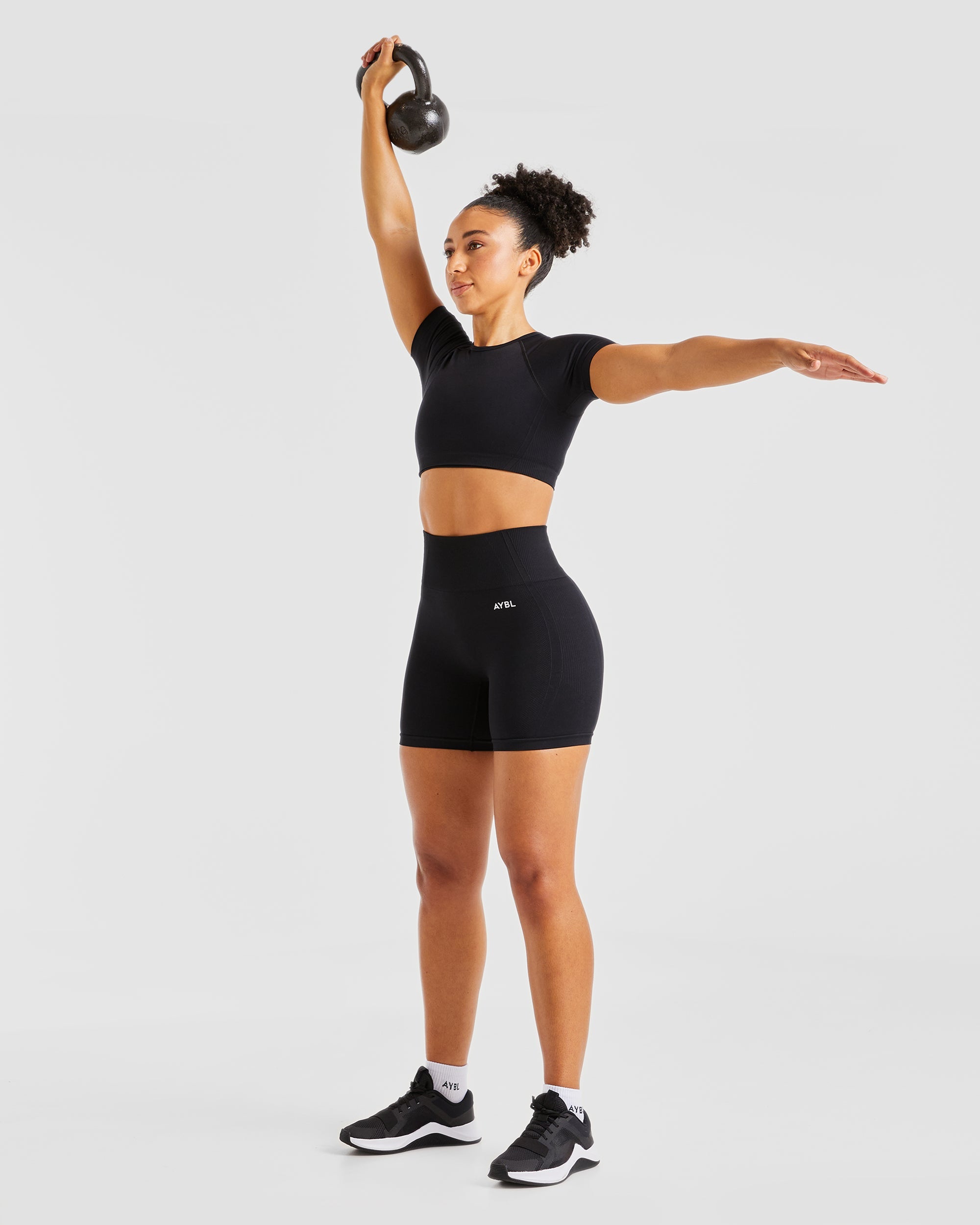 Balance V3 Seamless Crop Top - Zwart