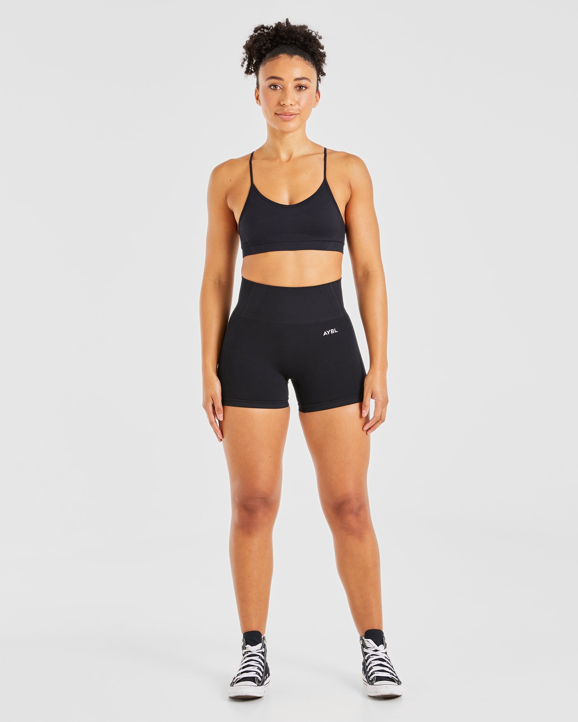 Balance V3 Seamless Strappy Sports Bra - Zwart