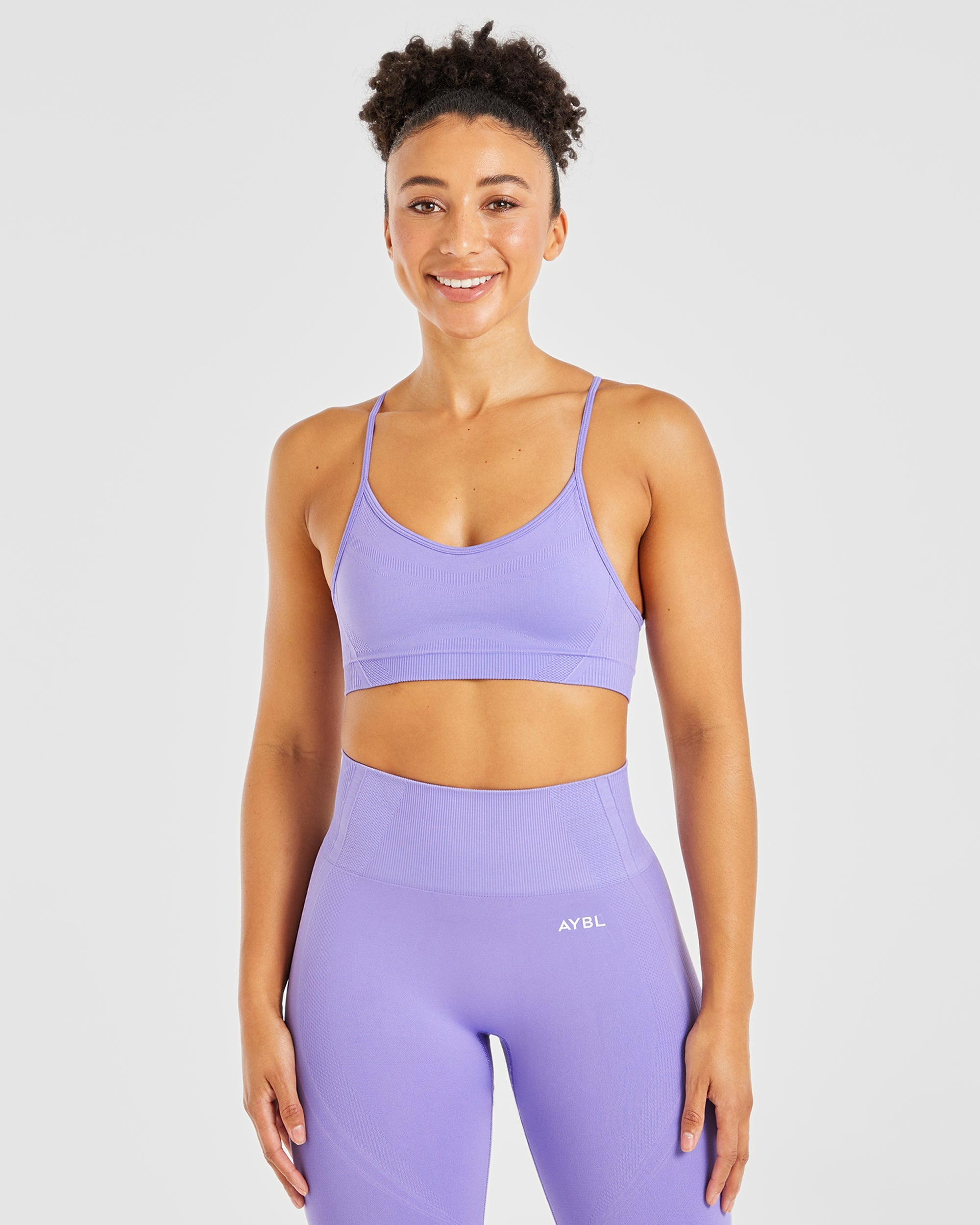 Balance V3 Seamless Strappy Sports Bra - Lavender Paars