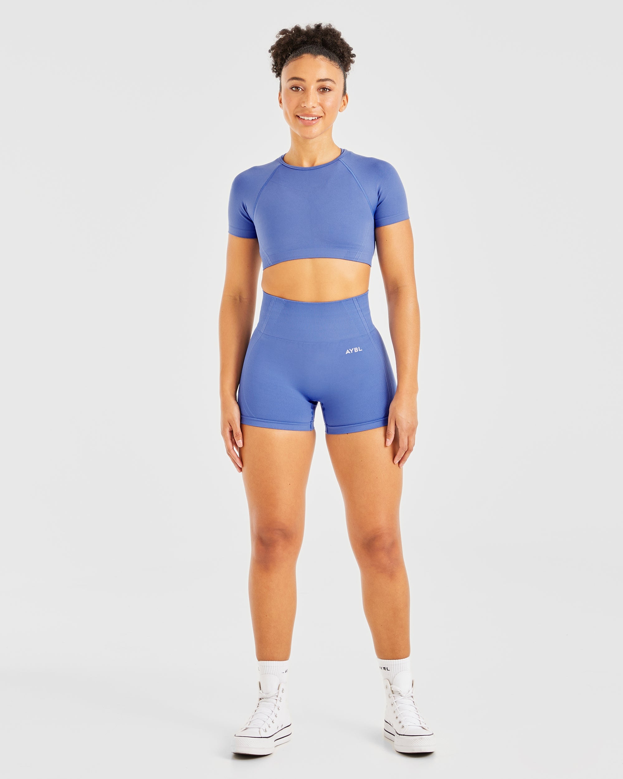 Balance V3 Seamless Crop Top - Bright Cobalt