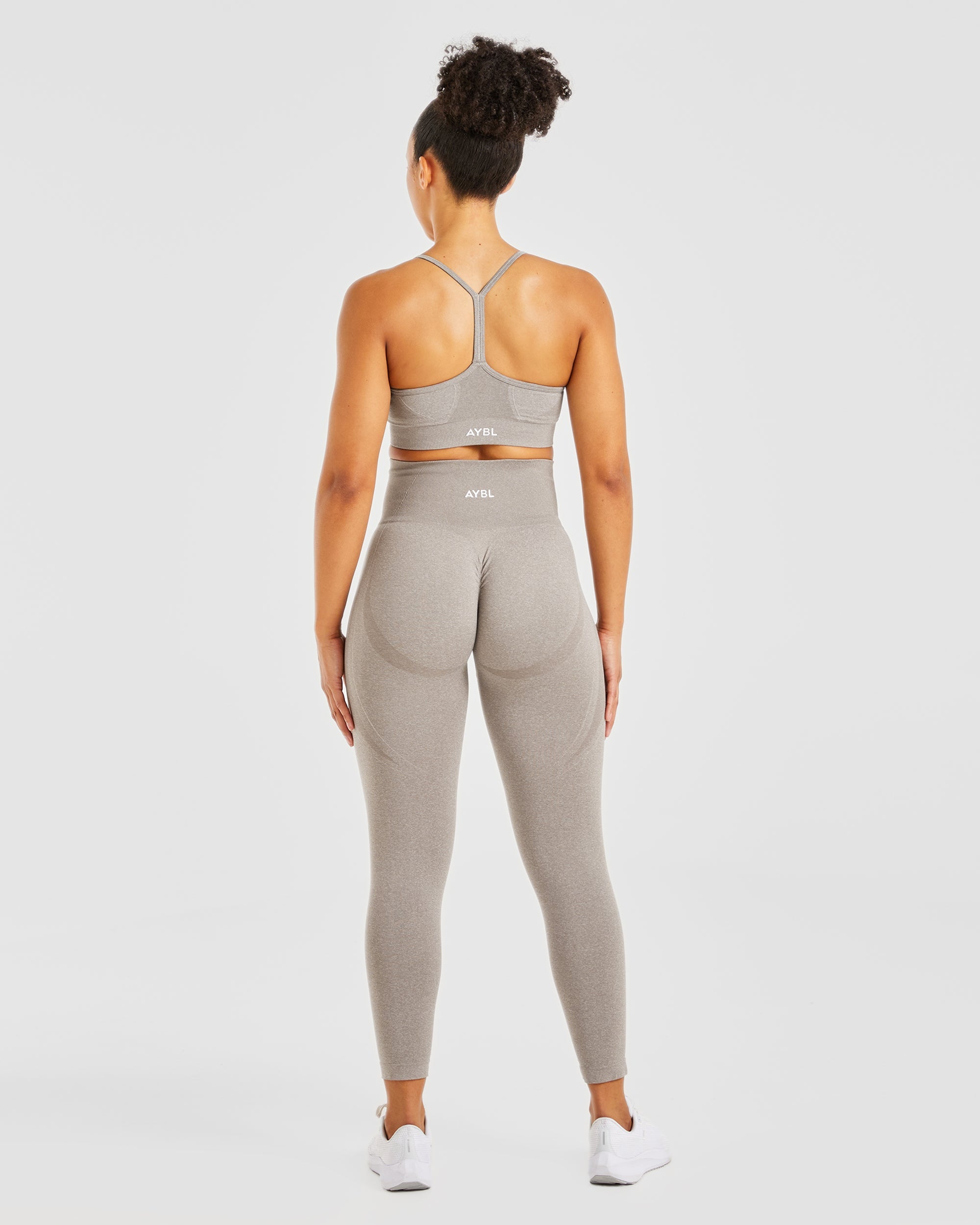 Empower Seamless Sports Bra - Taupe Marl