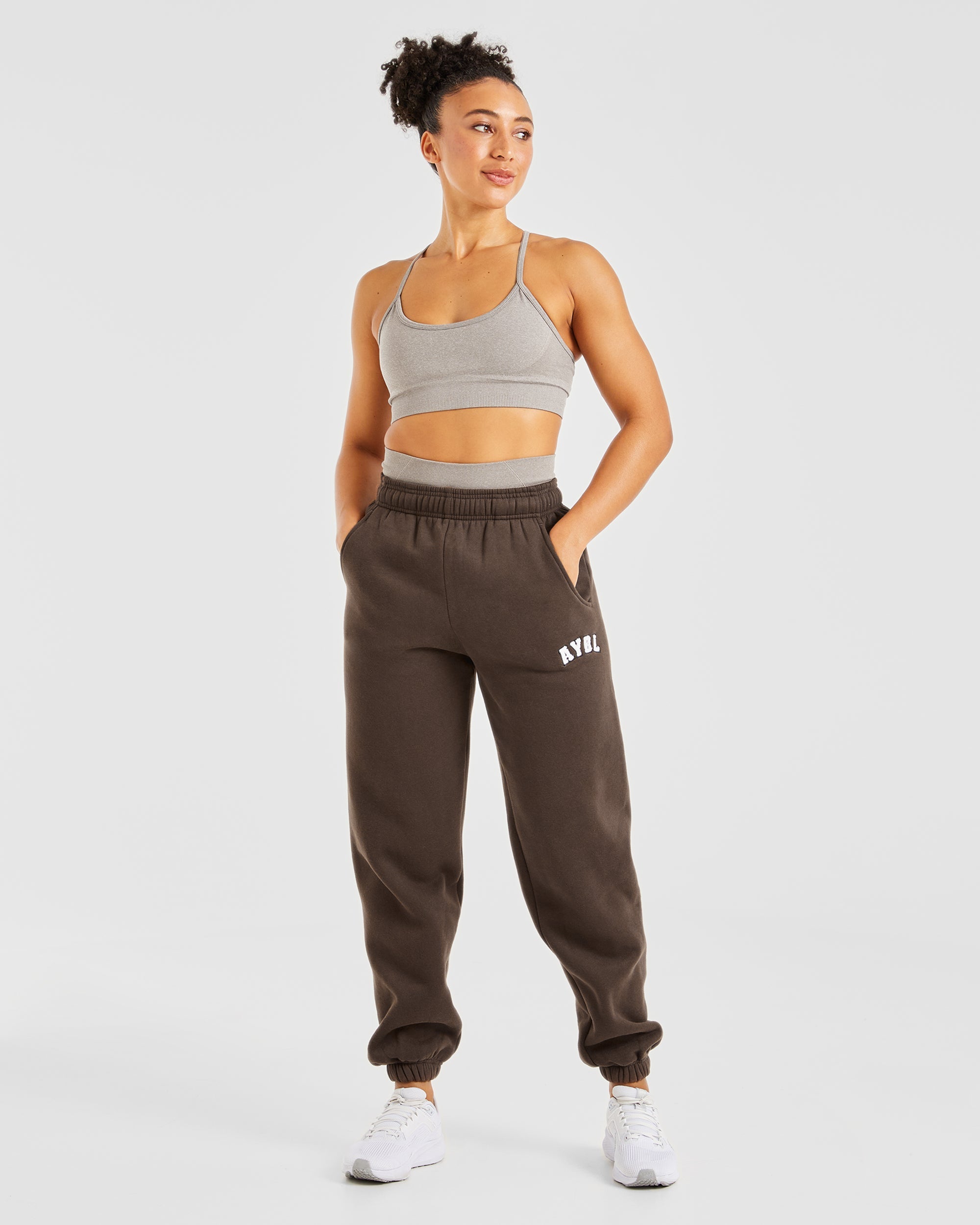 Empower Seamless Sports Bra - Taupe Marl