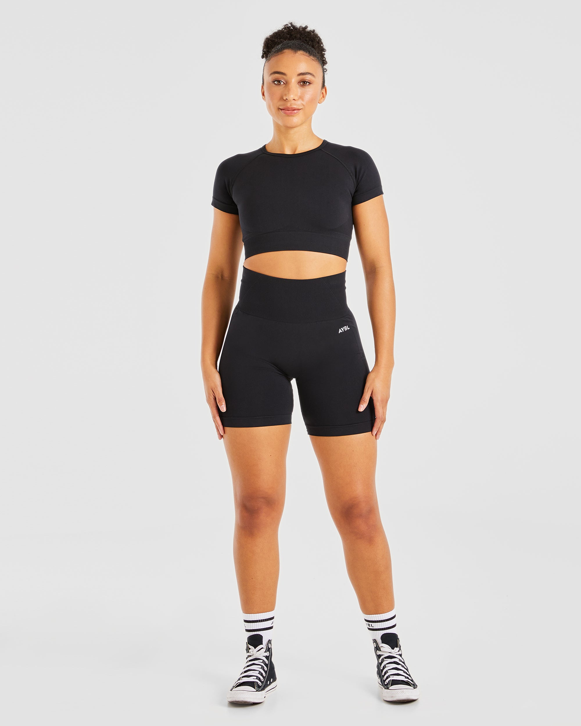 Empower Seamless Crop Top - Zwart