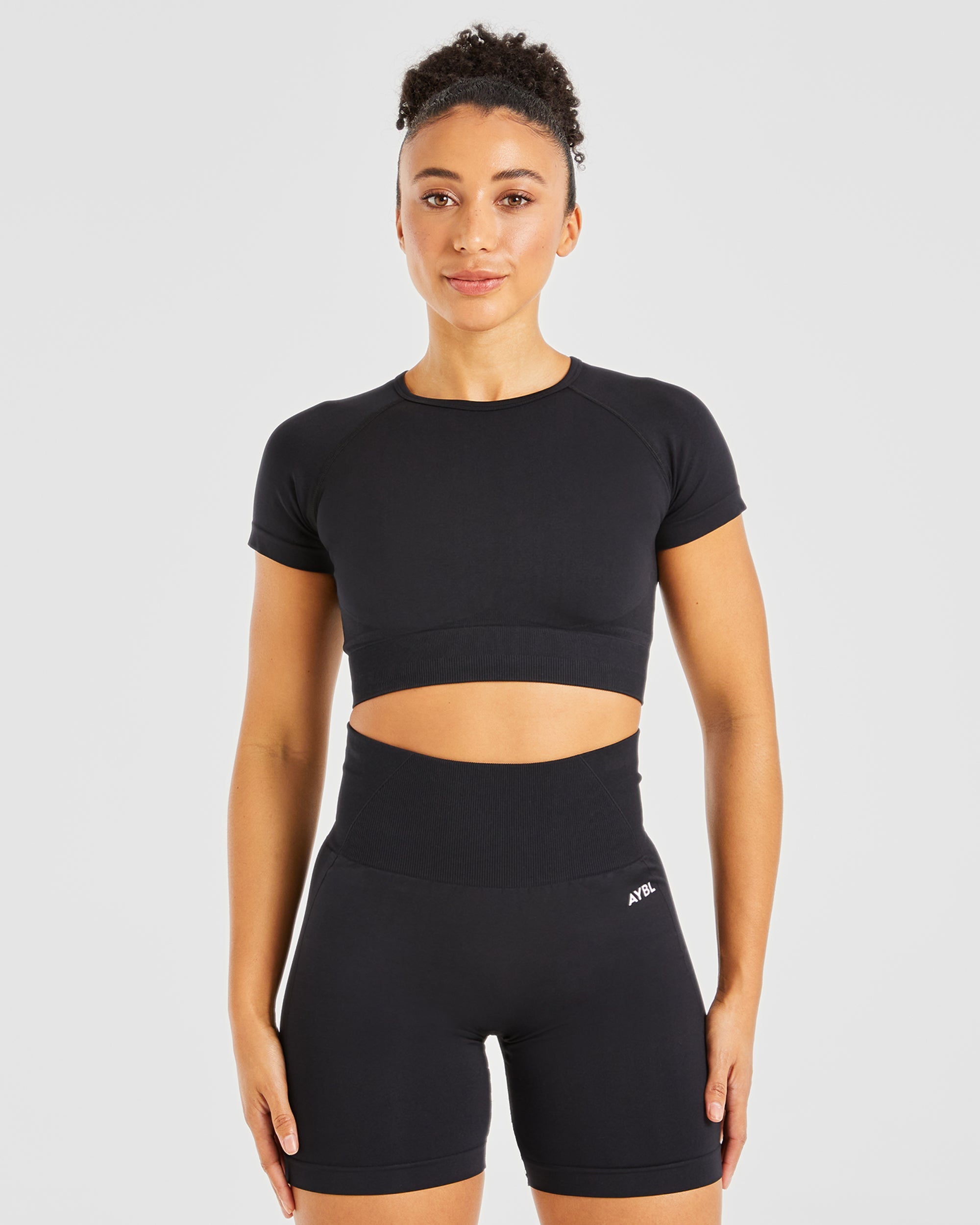 Empower Seamless Crop Top - Zwart