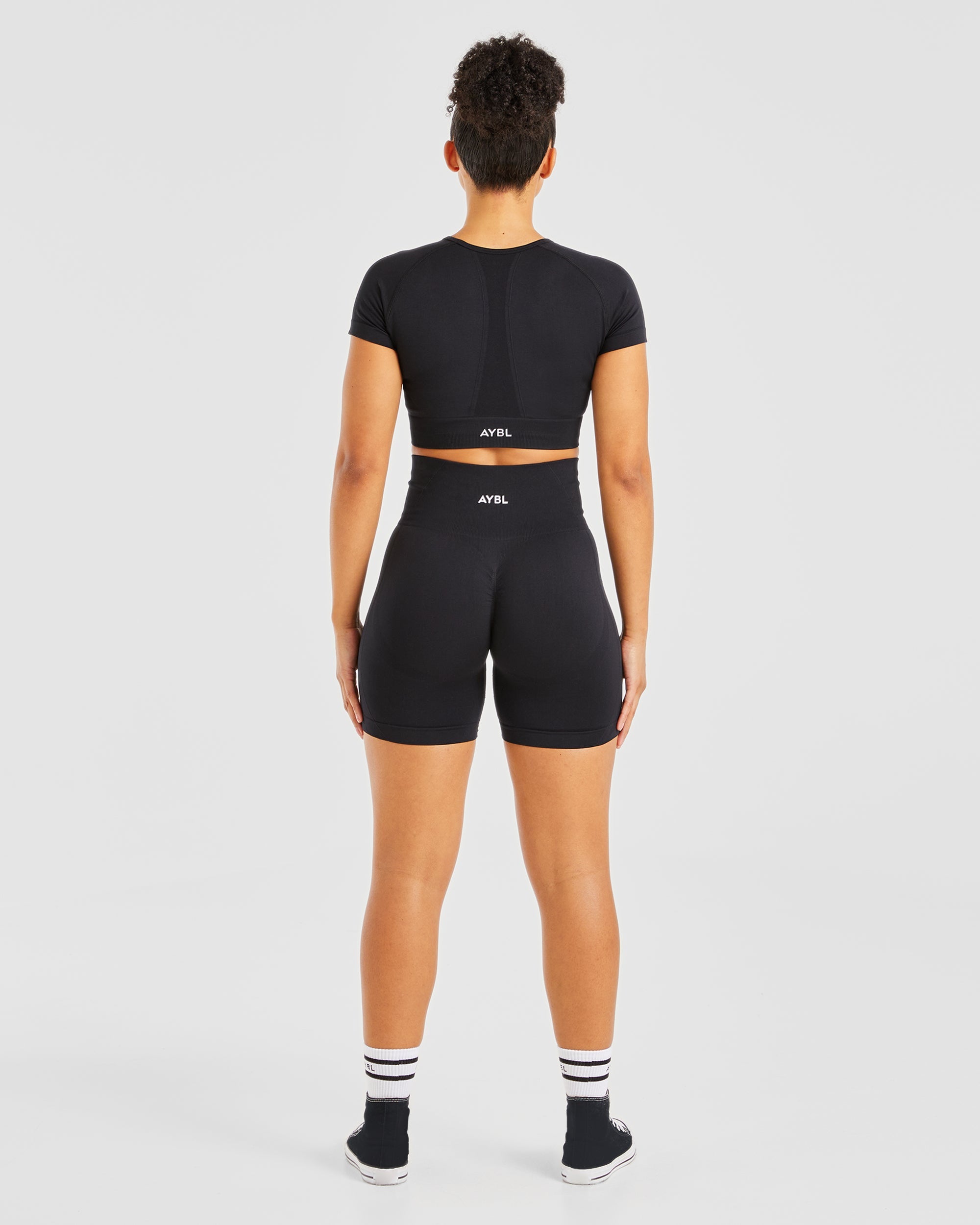 Empower Seamless Crop Top - Zwart