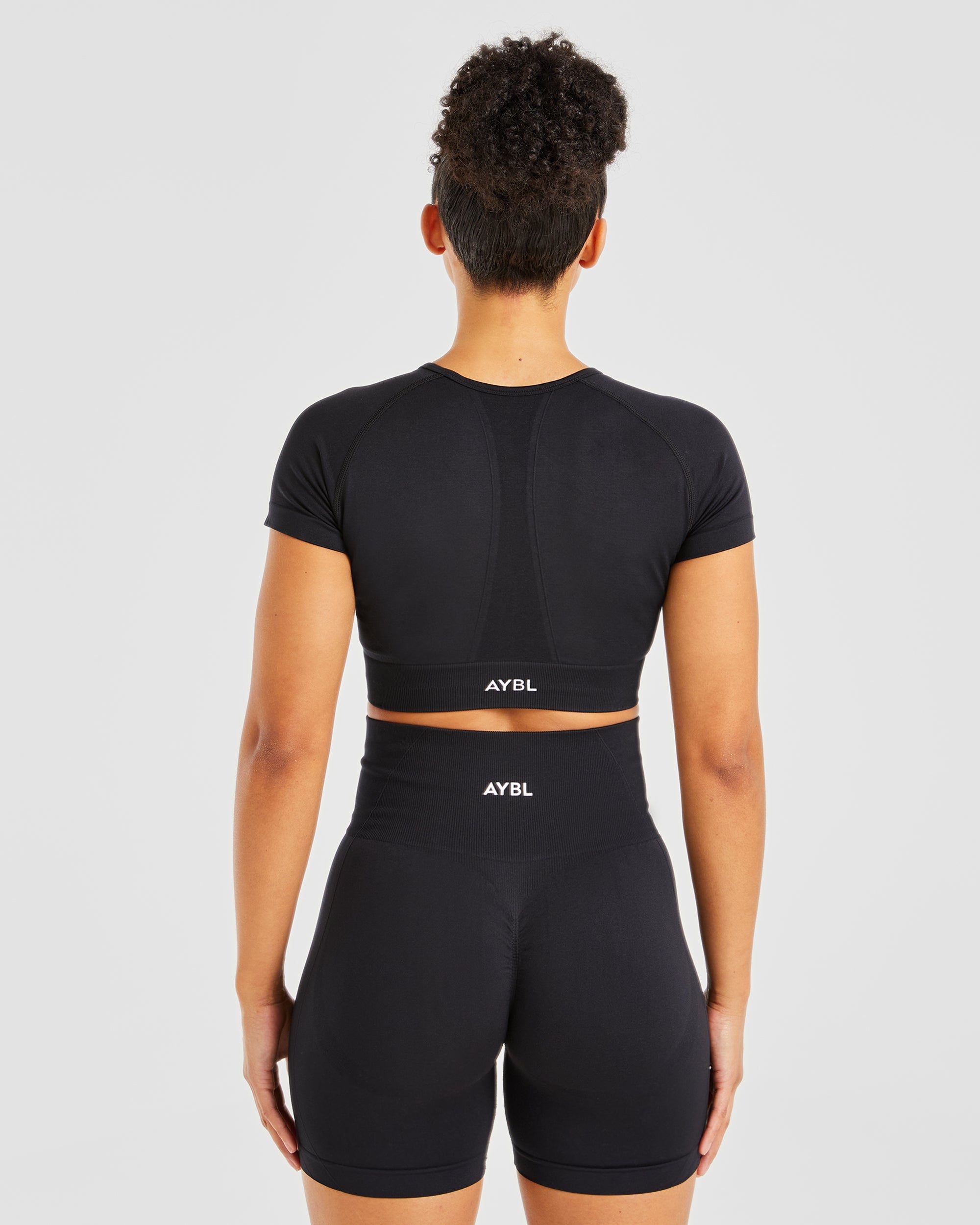 Empower Seamless Crop Top - Zwart