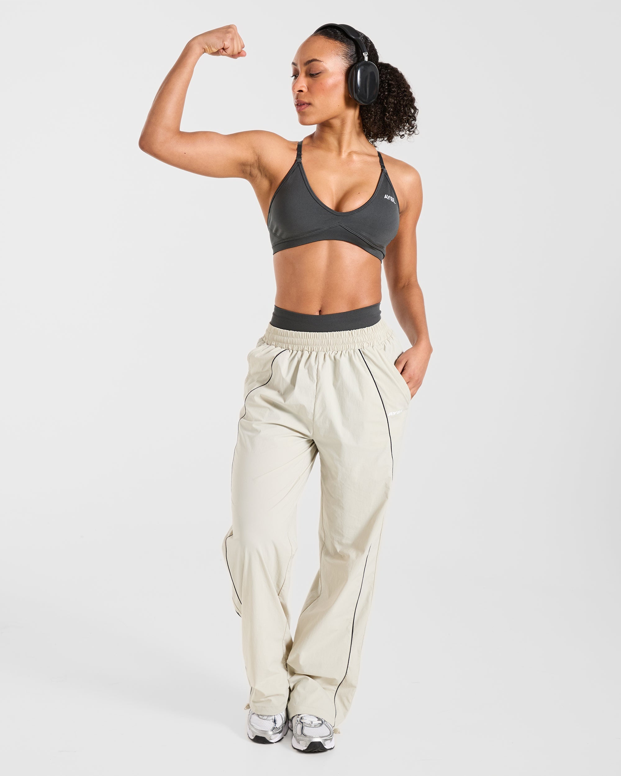 Retro Track Joggers - Off Wit