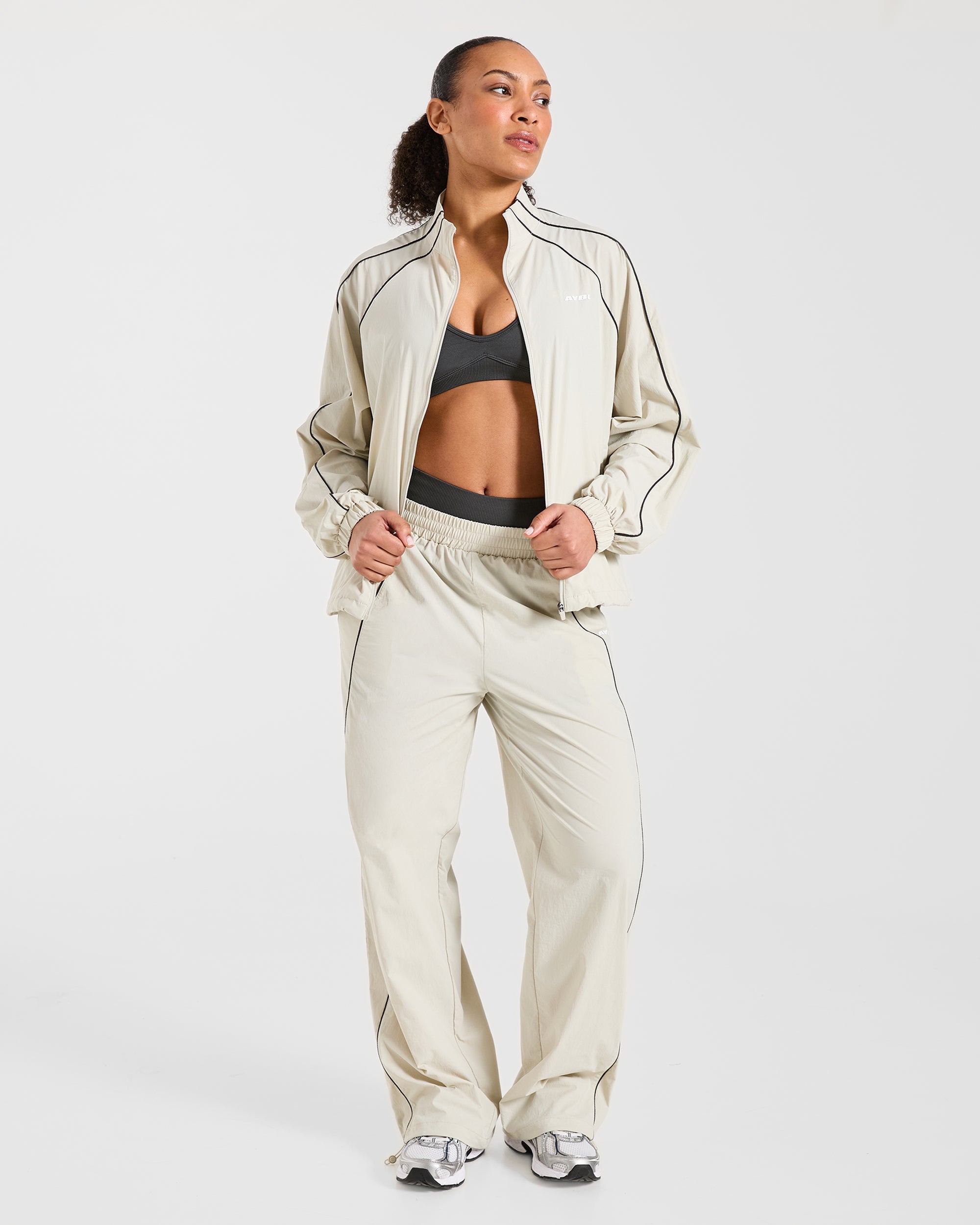 Retro Track Joggers - Off Wit