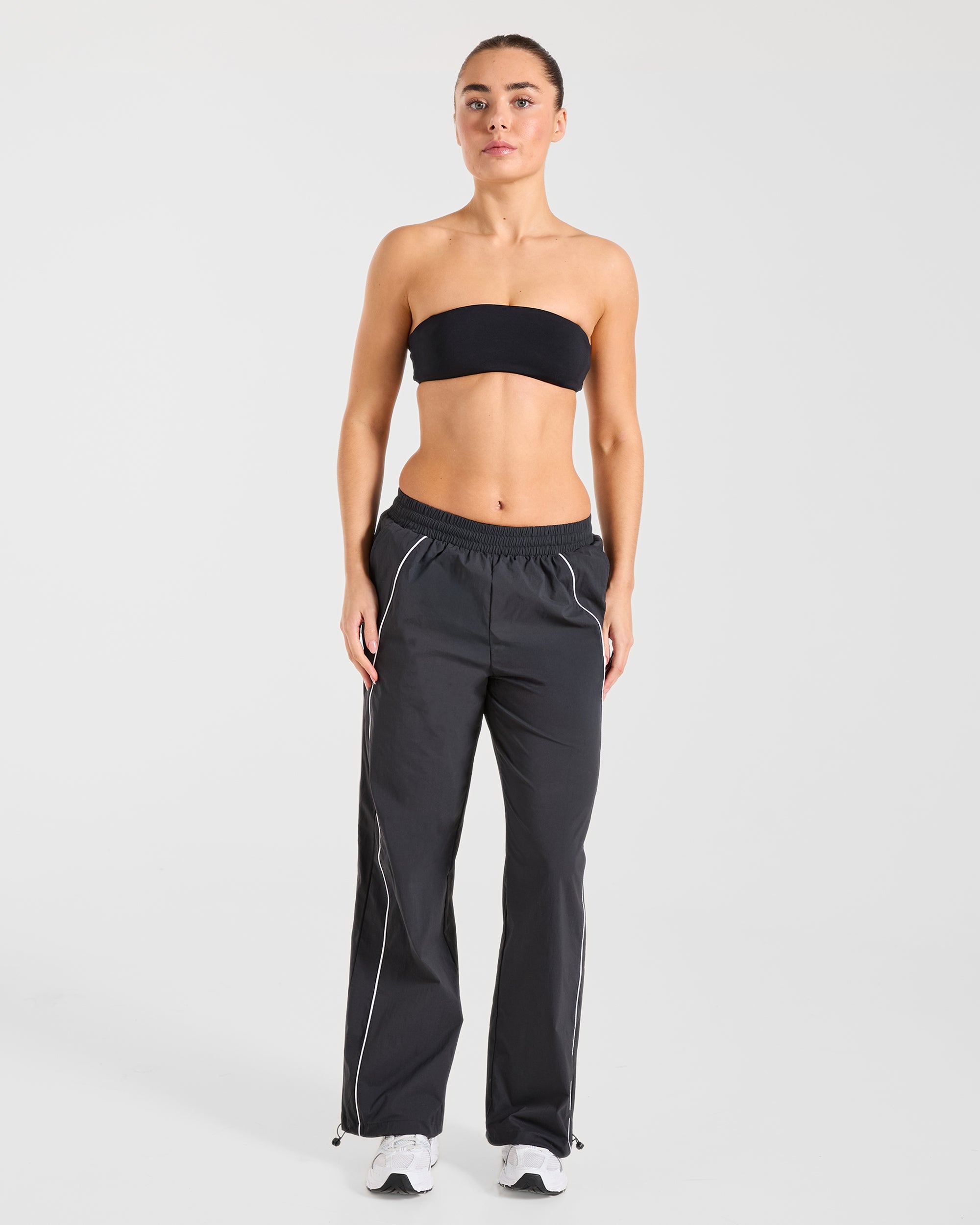 Retro Track Joggers - Zwart