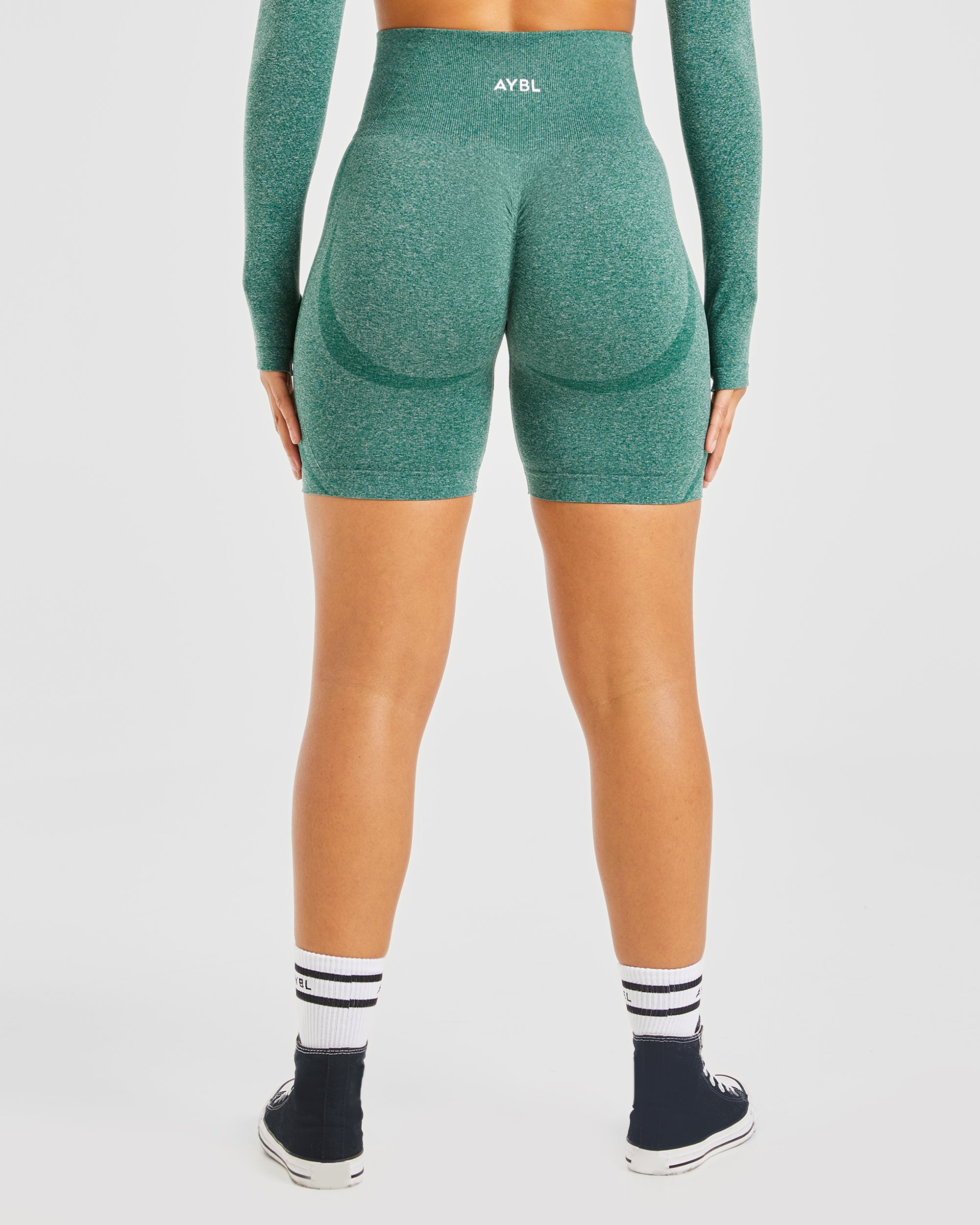 Empower Seamless Cycling Shorts - Forest Groen Marl