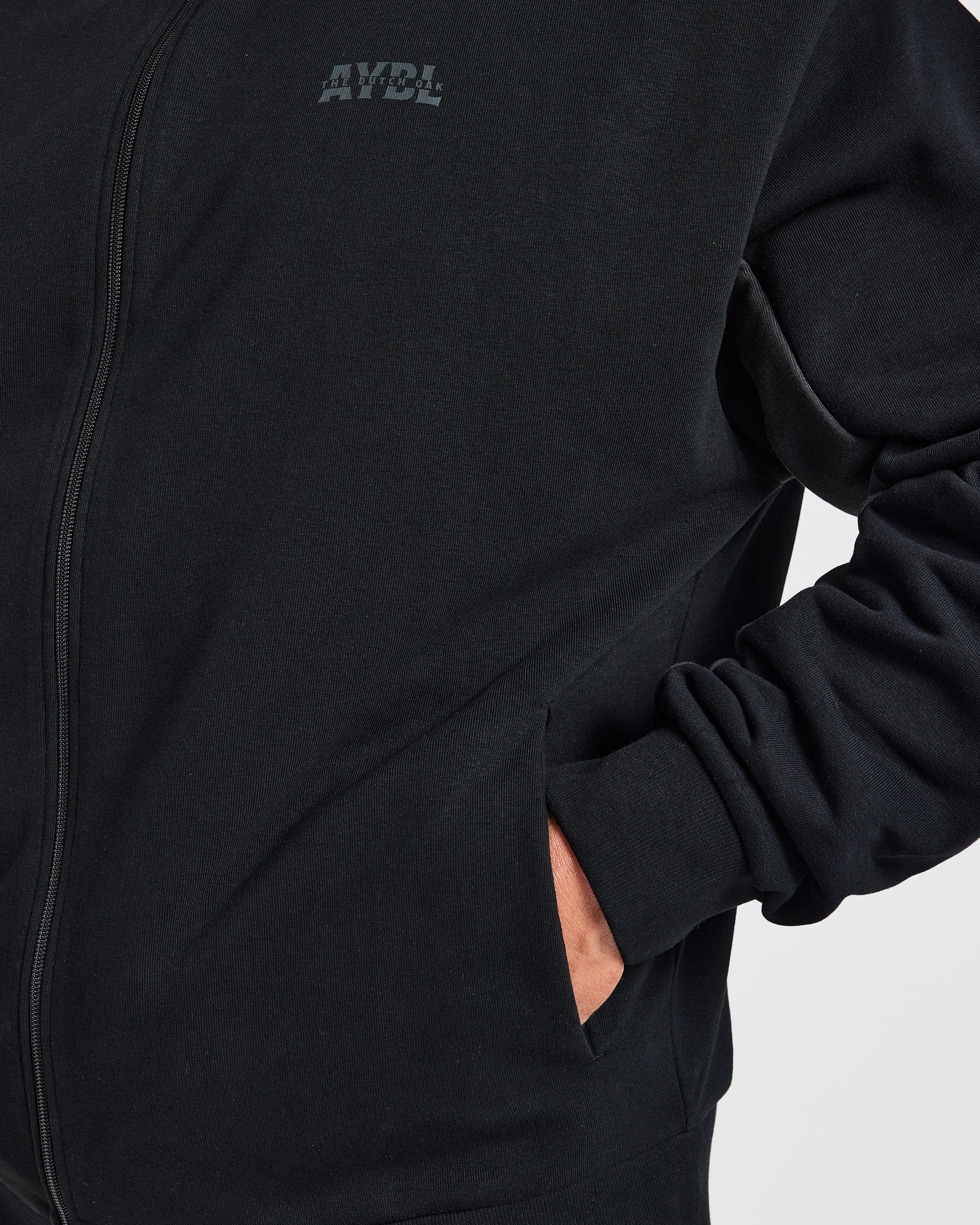 Wesley Vissers x Oversized Zip Up Hoodie - Zwart
