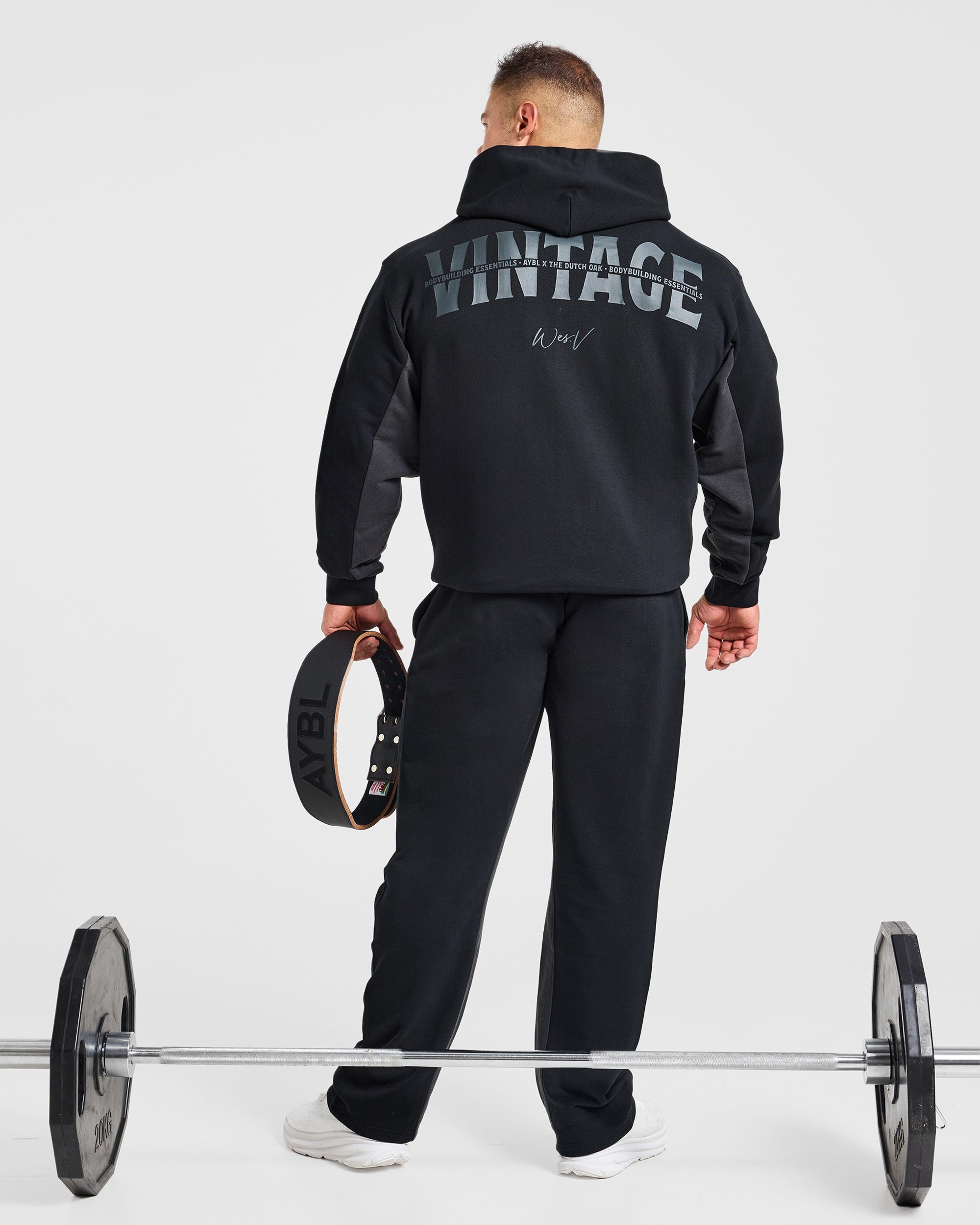 Wesley Vissers x Oversized Straight Leg Joggers - Zwart