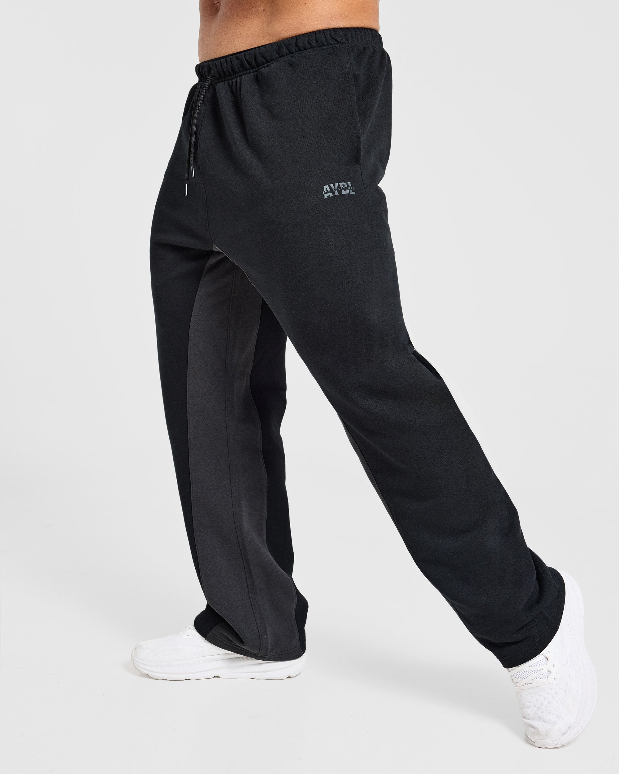 Wesley Vissers x Oversized Straight Leg Joggers - Zwart