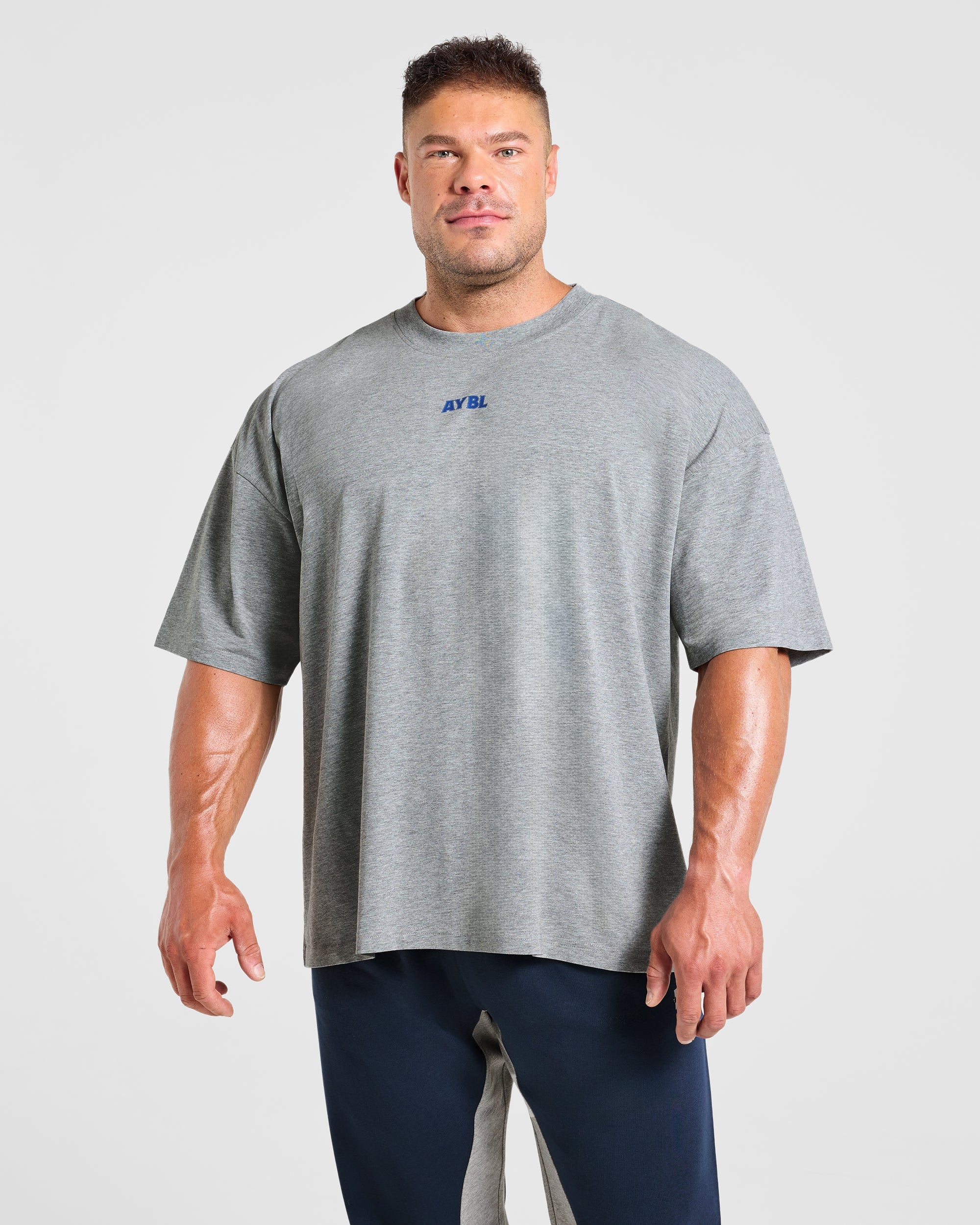 Wesley Vissers x AYBL Dutch Oak Oversized T Shirt - Mid Marl Grijs
