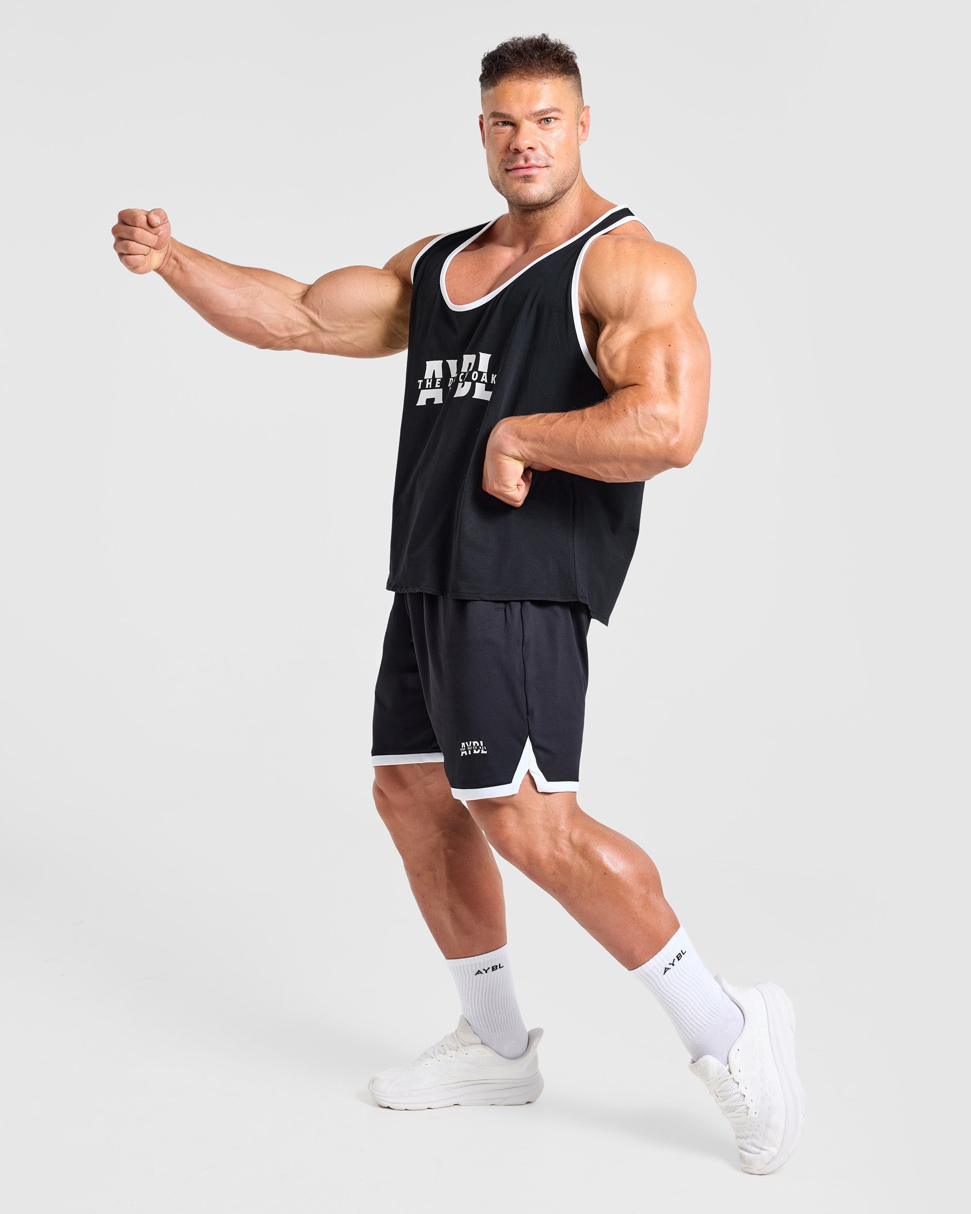 Wesley Vissers x Old School Contrast Shorts - Zwart