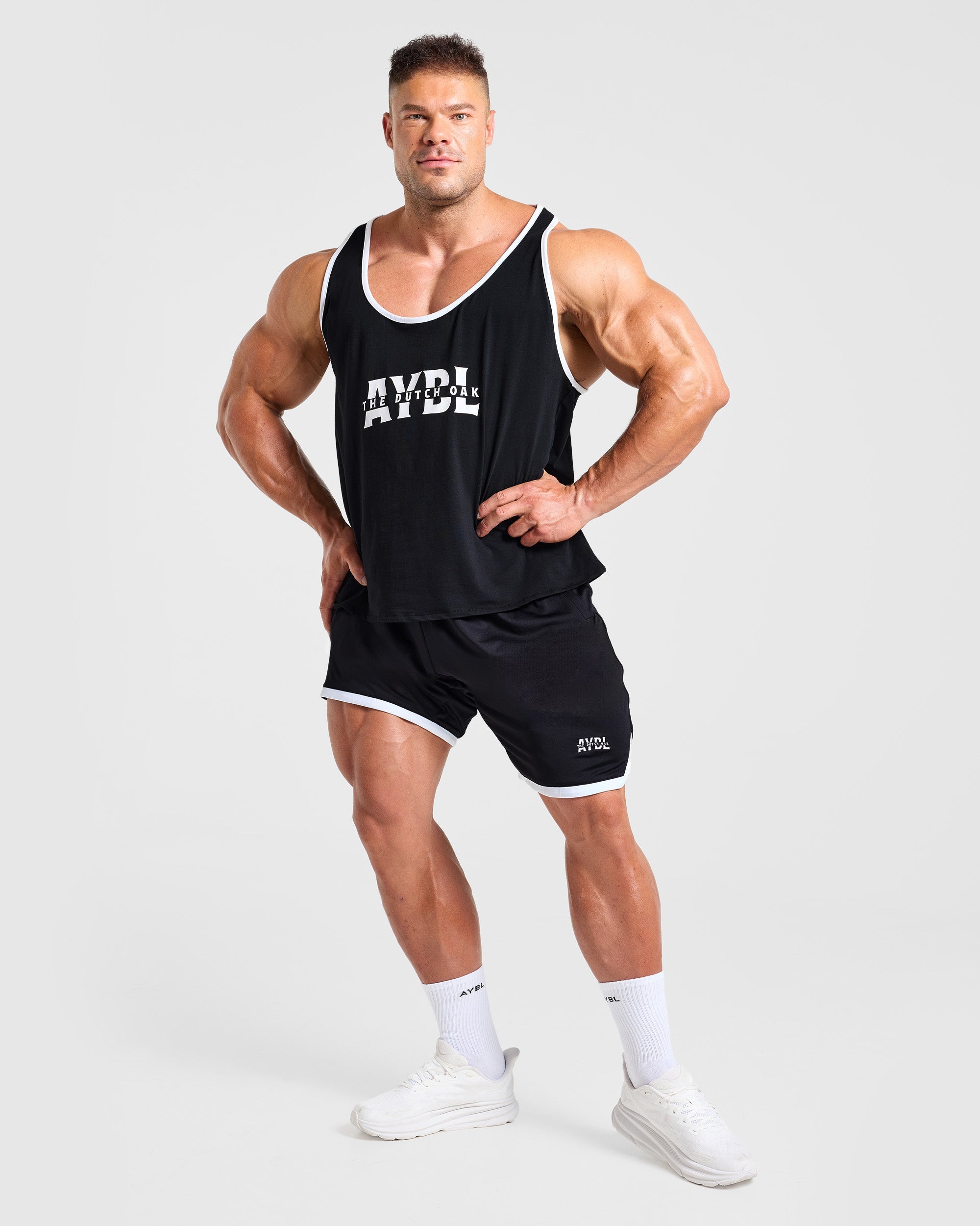 Wesley Vissers x Old School Contrast Shorts - Zwart