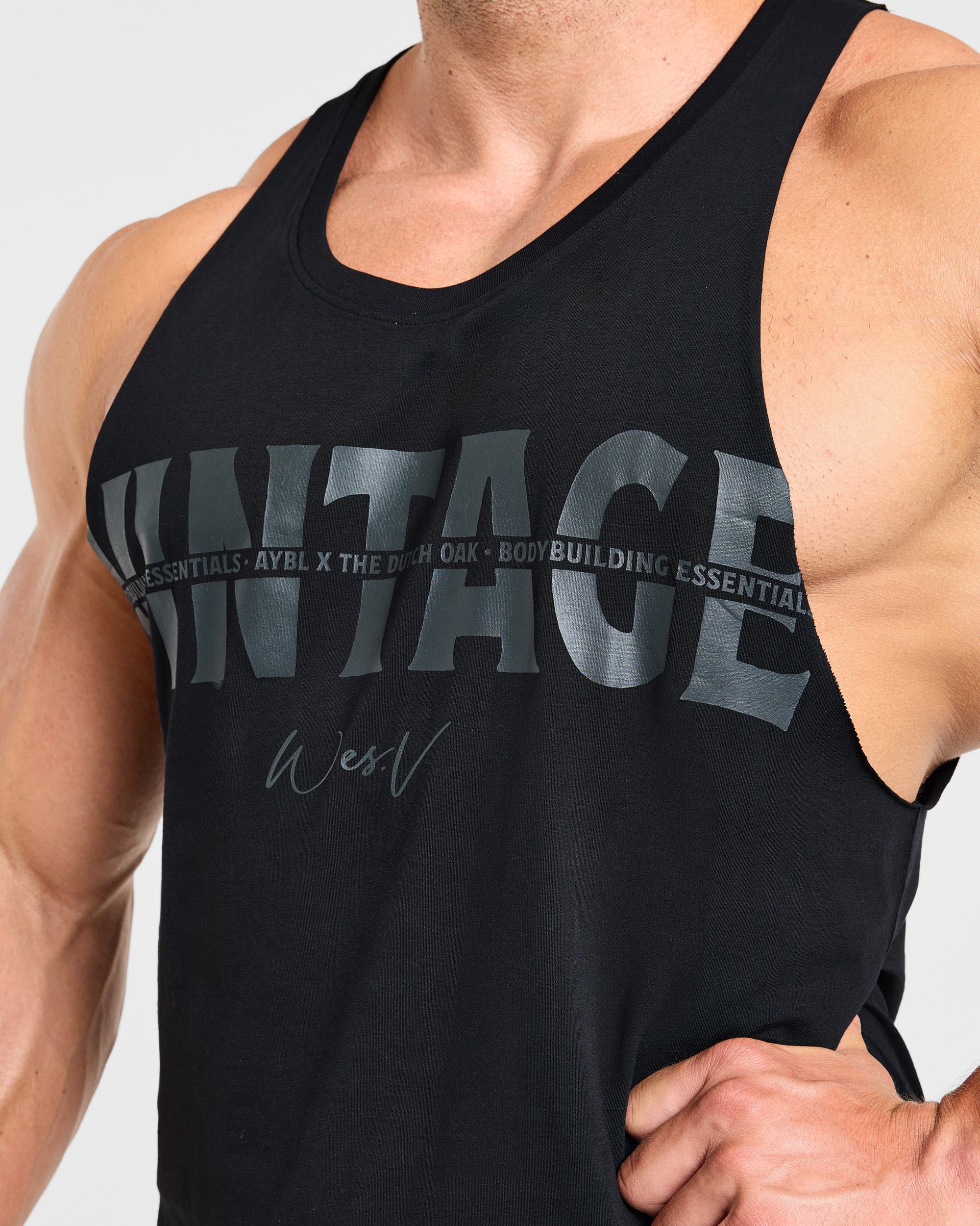 Wesley Vissers x Vintage Loose Stringer - Zwart