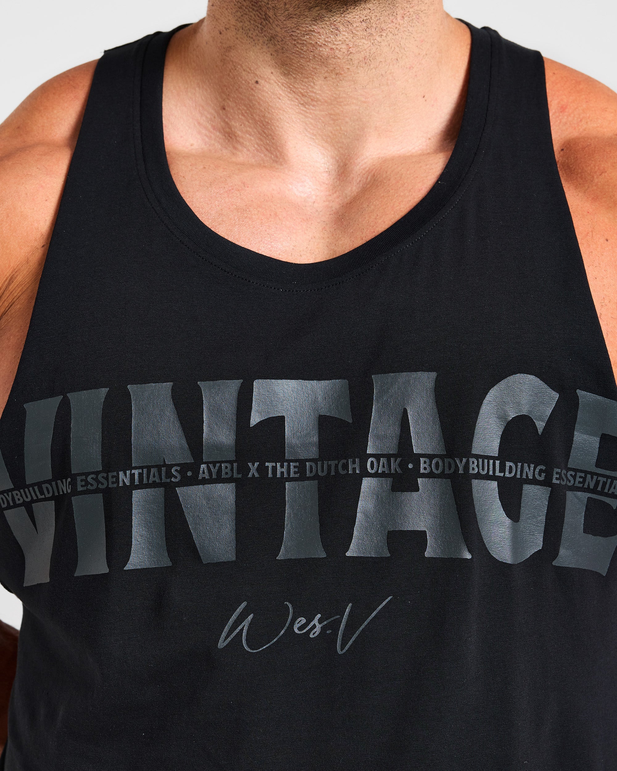 Wesley Vissers x Vintage Loose Stringer - Zwart