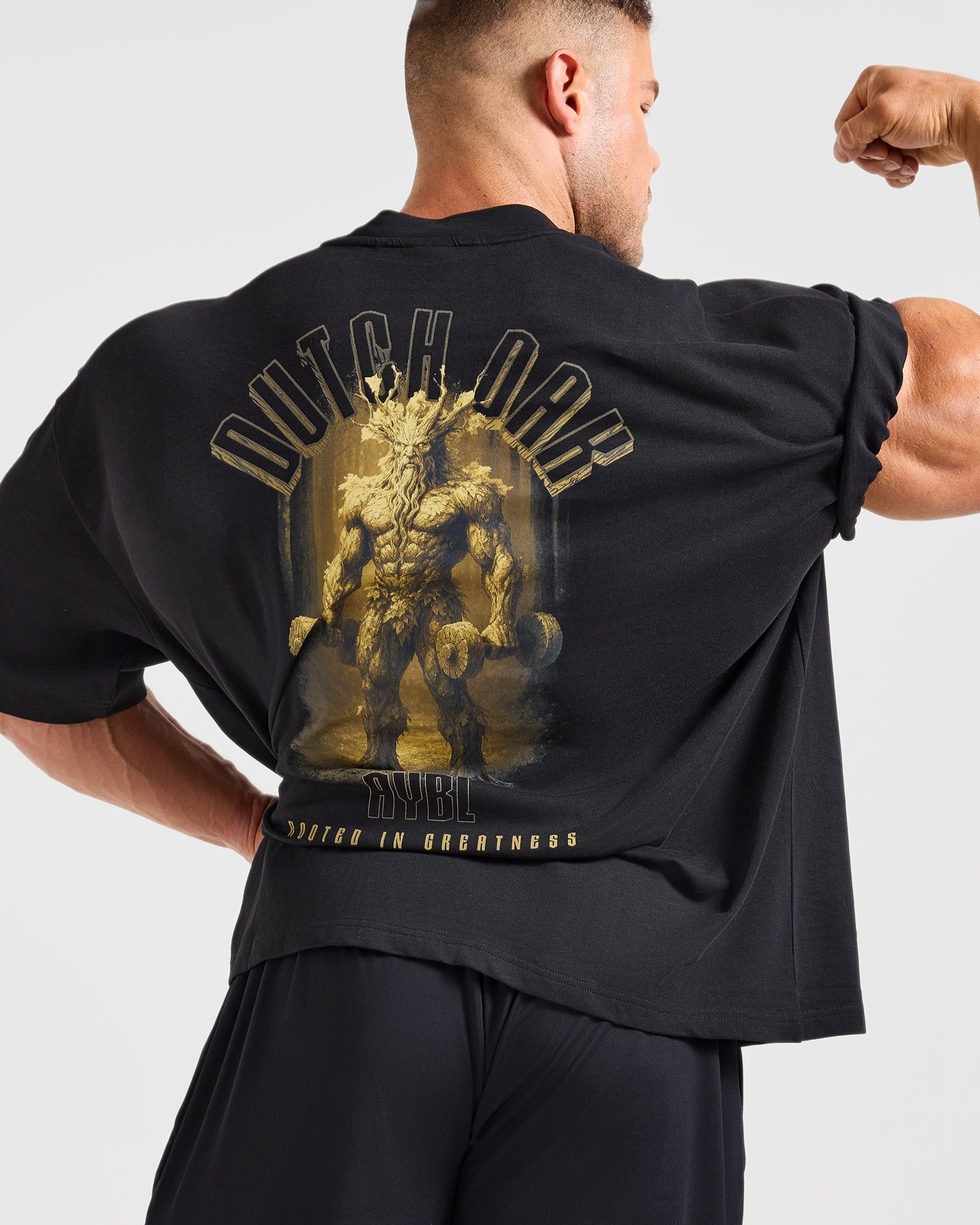 Wesley Vissers x Rooted in Greatness Oversized T Shirt - Zwart