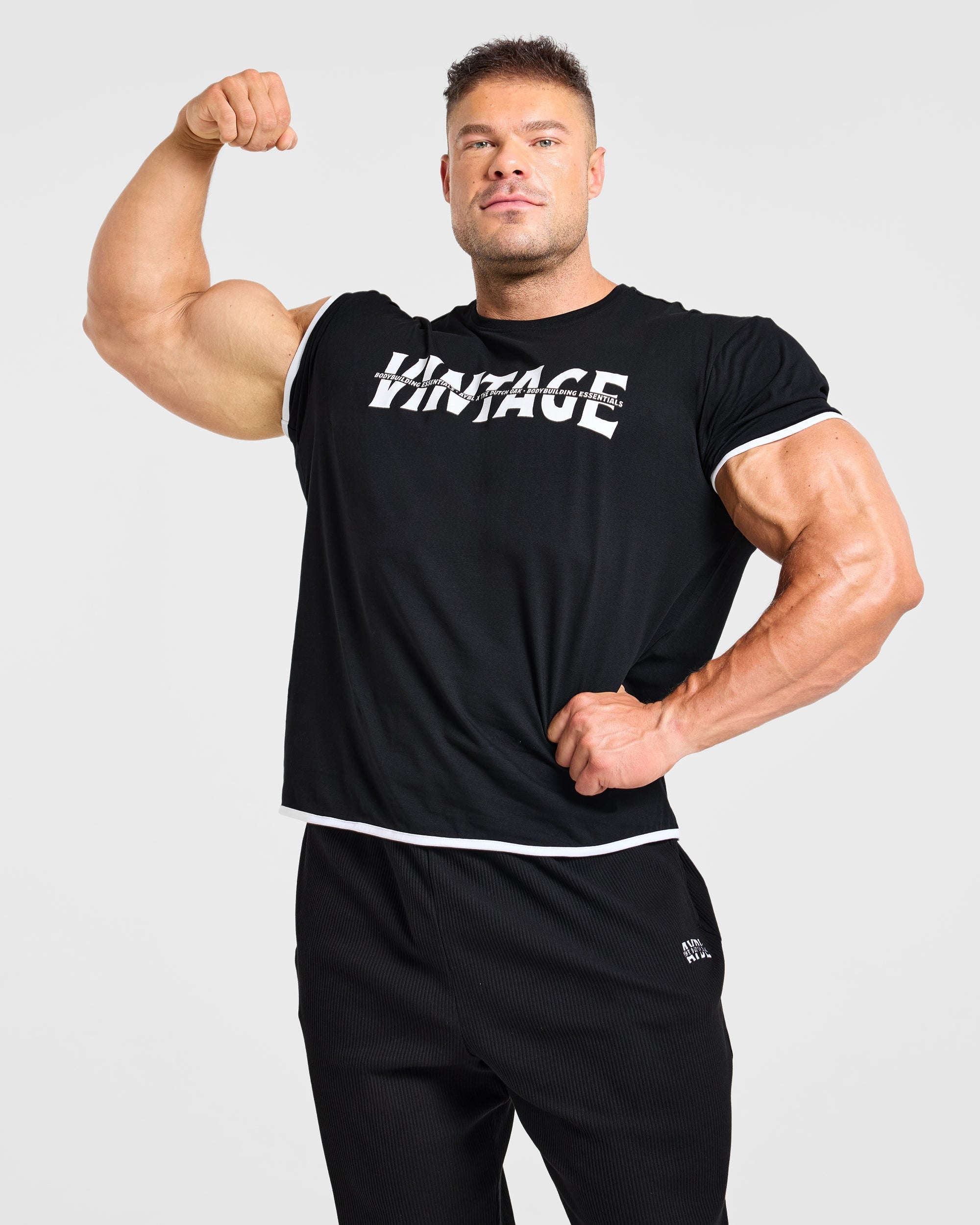 Wesley Vissers x Contrast T Shirt - Zwart