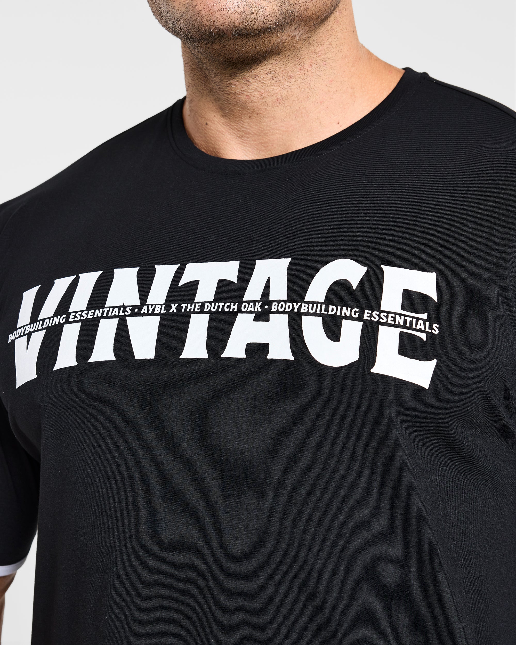 Wesley Vissers x Contrast T Shirt - Zwart