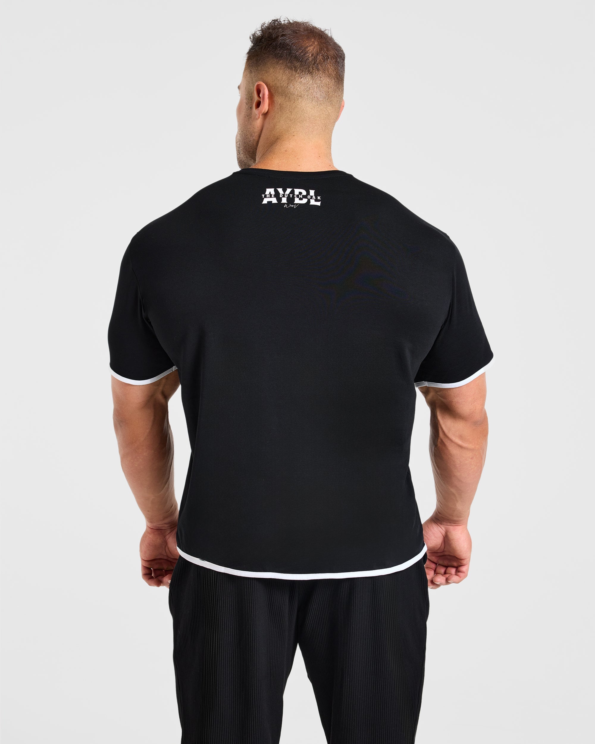 Wesley Vissers x Contrast T Shirt - Zwart