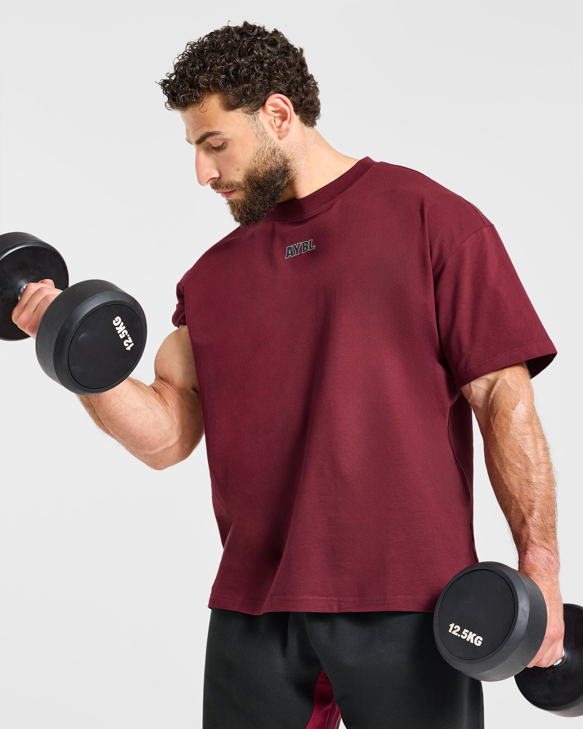 Wesley Vissers x AYBL Dutch Oak Oversized T Shirt - Port Rood