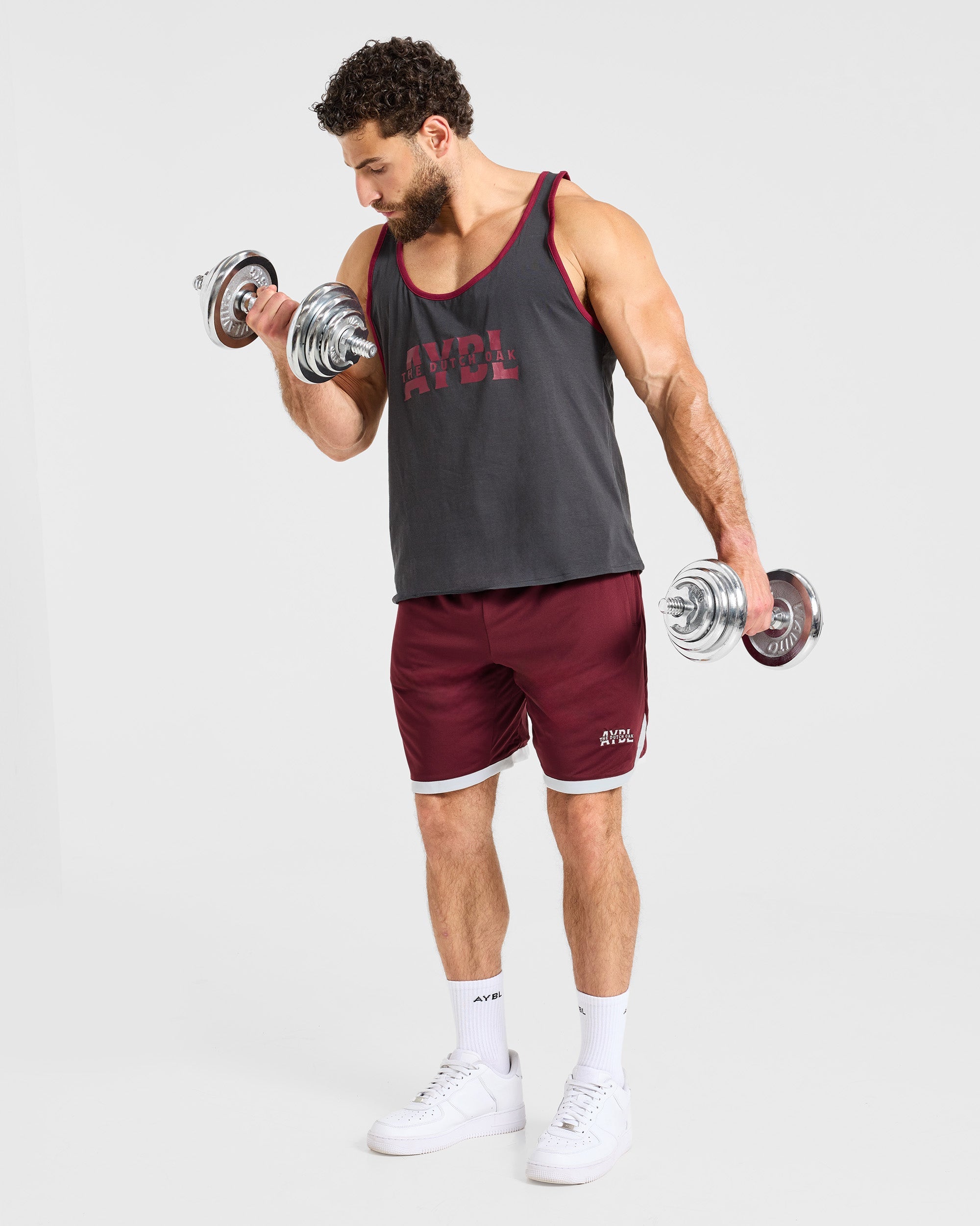 Wesley Vissers x Old School Contrast Shorts - Port Rood