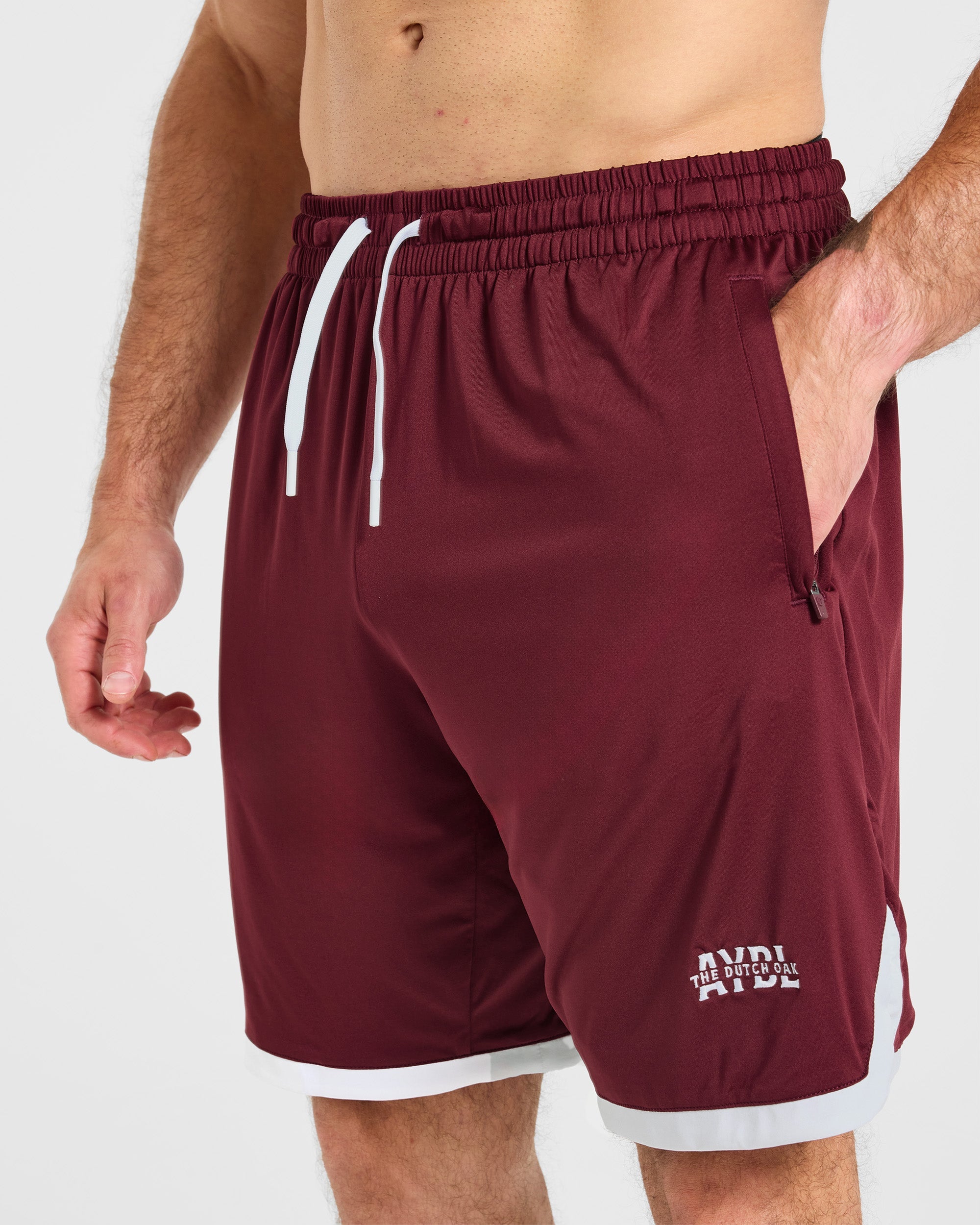 Wesley Vissers x Old School Contrast Shorts - Port Rood