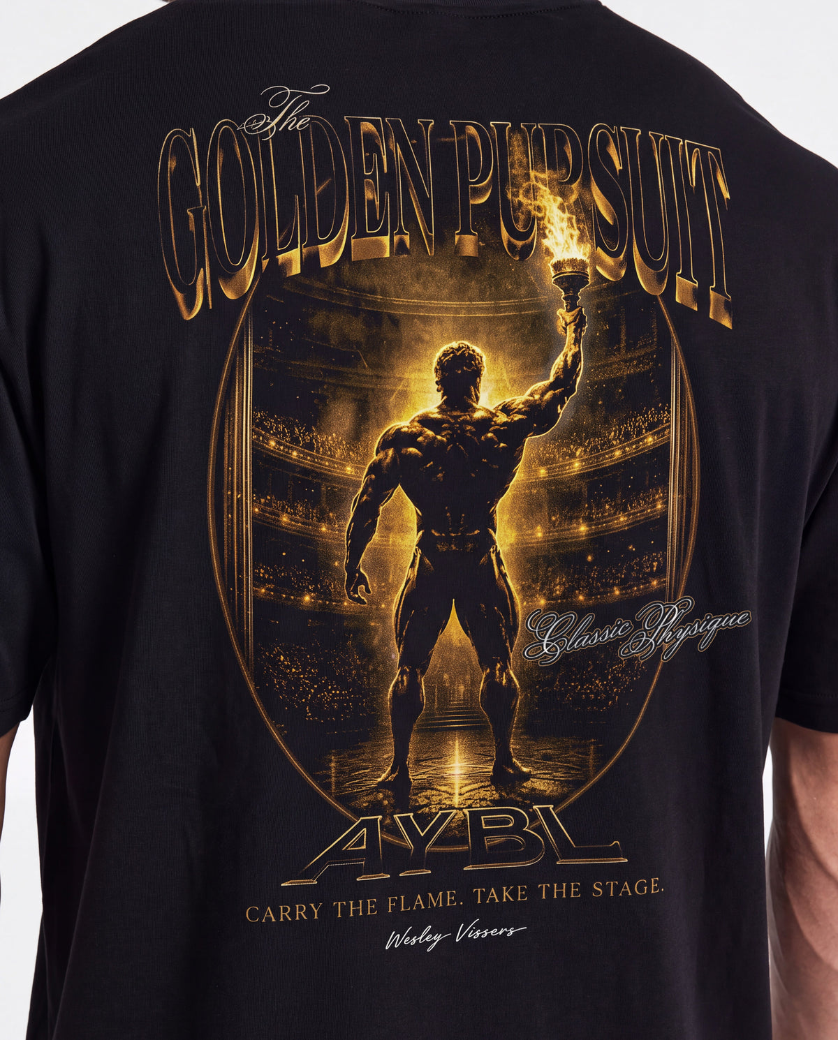 Wesley Vissers x Golden Pursuit Oversized T Shirt - Zwart