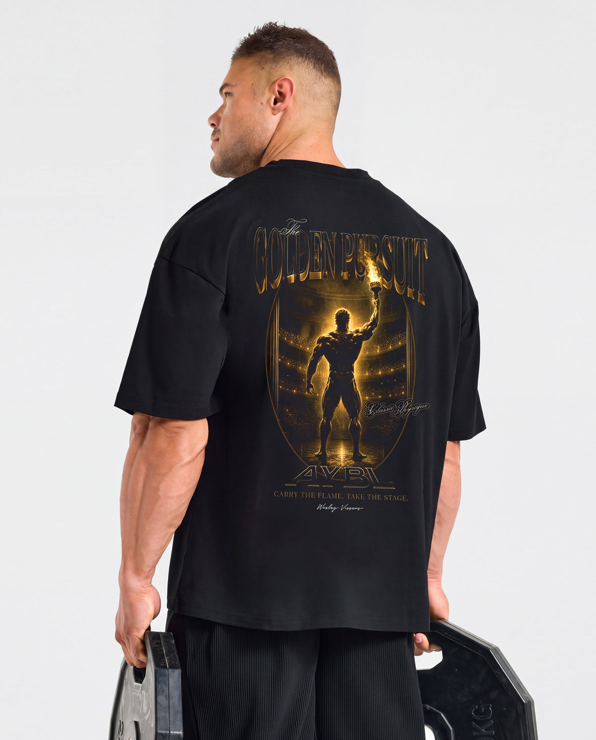 Wesley Vissers x Golden Pursuit Oversized T Shirt - Zwart