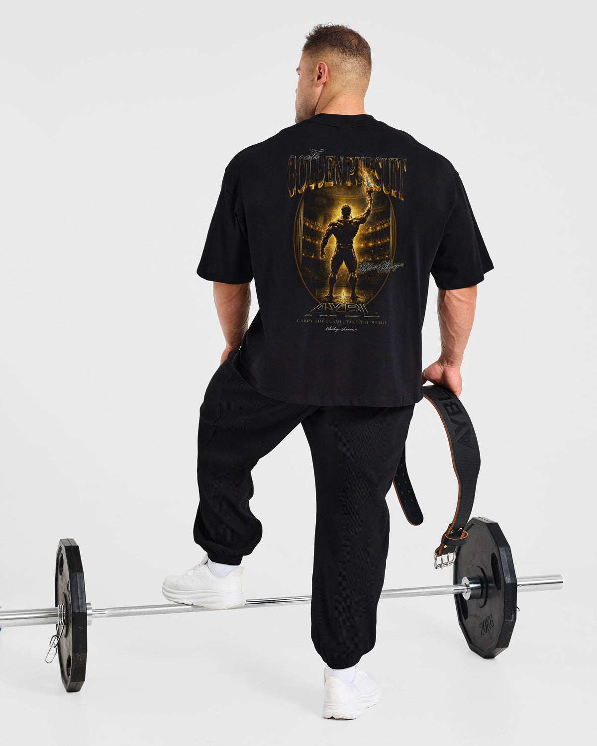 Wesley Vissers x Golden Pursuit Oversized T Shirt - Zwart