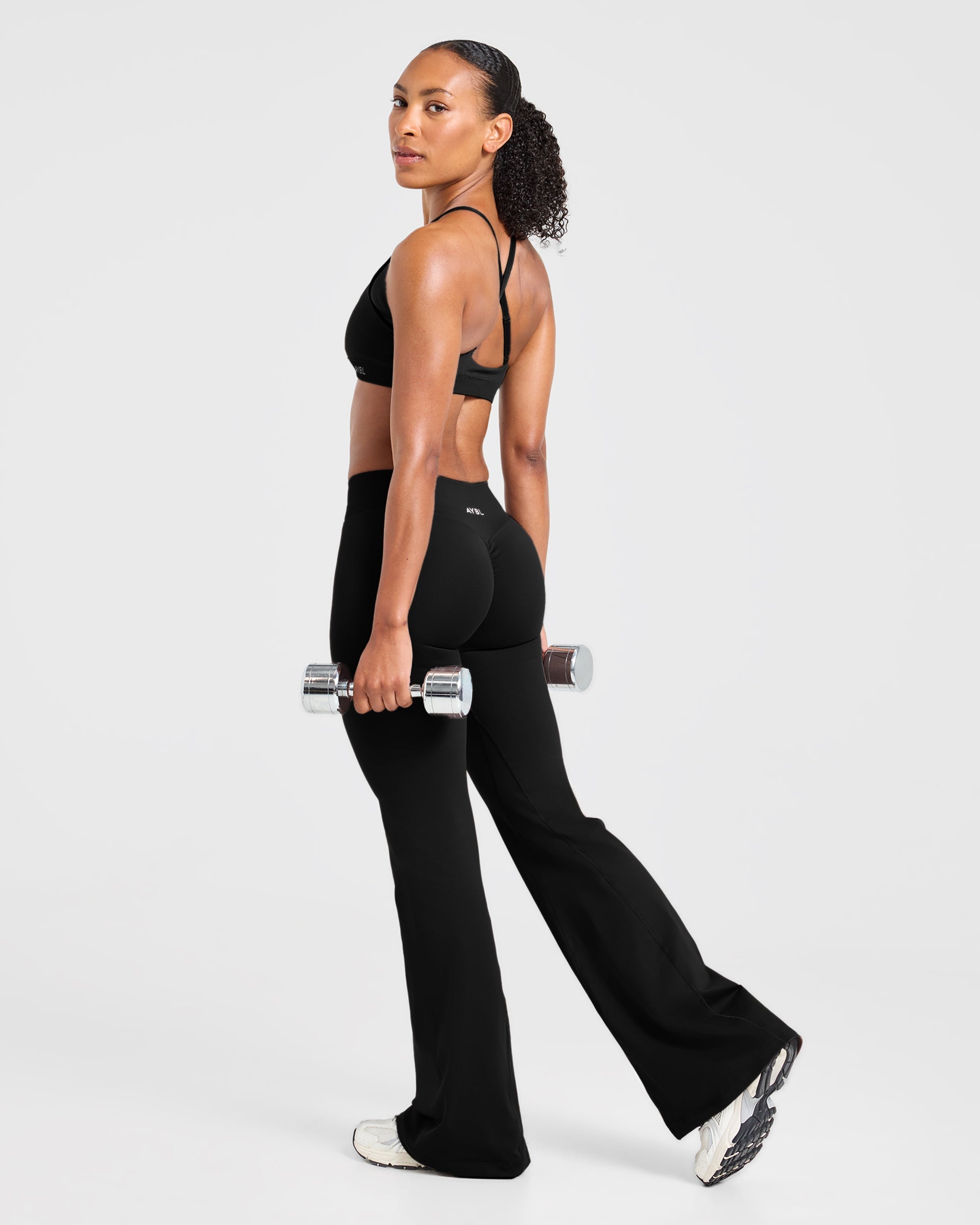 Enhance Seamless Flared Leggings - Zwart