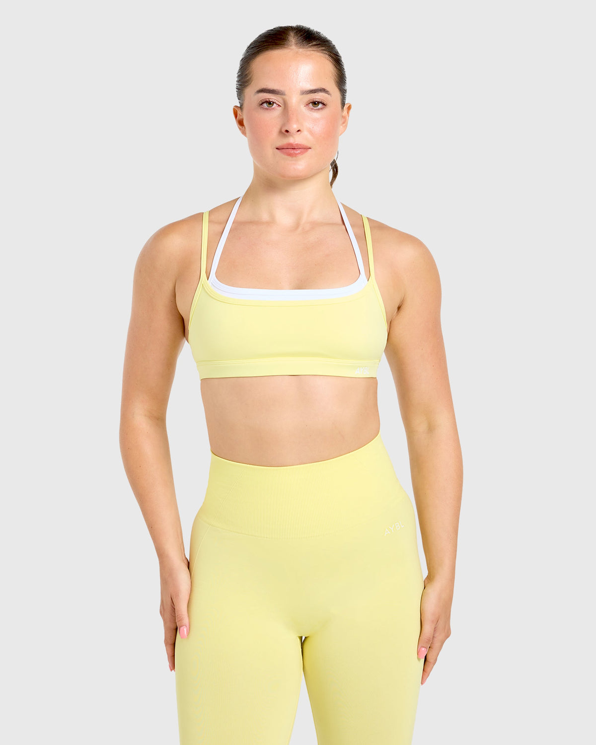 Essential Double Layer Sports Bra - Geel