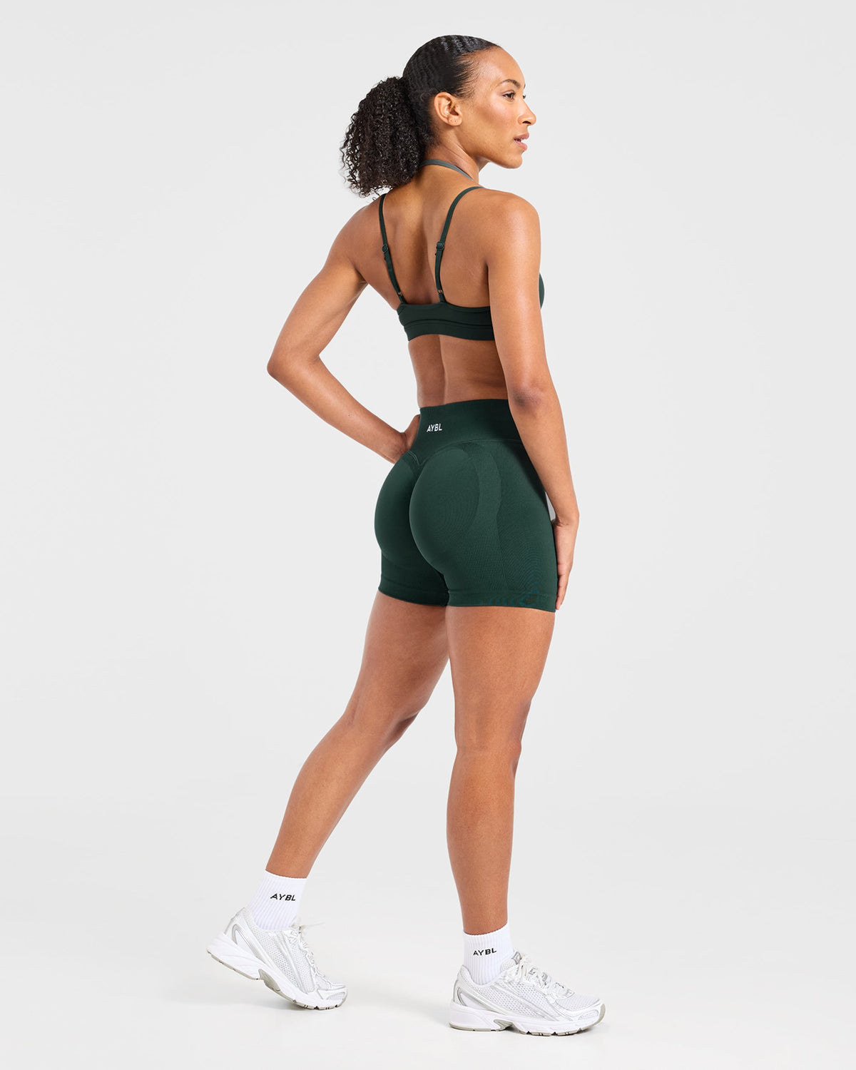 Essential Double Layer Sports Bra - Dark Groen