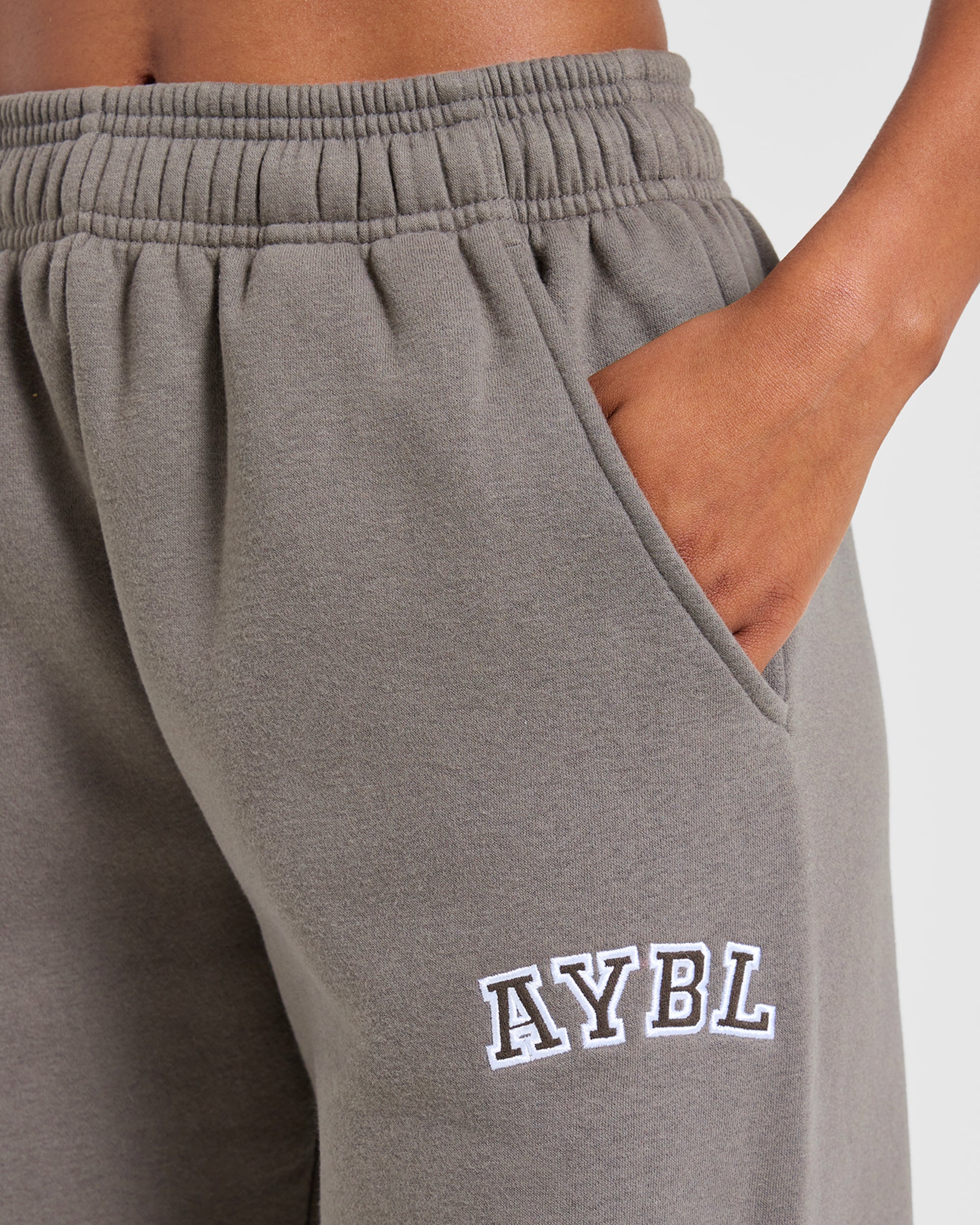 Varsity 2.0 Oversized Straight Leg Joggers - Slate Bruin