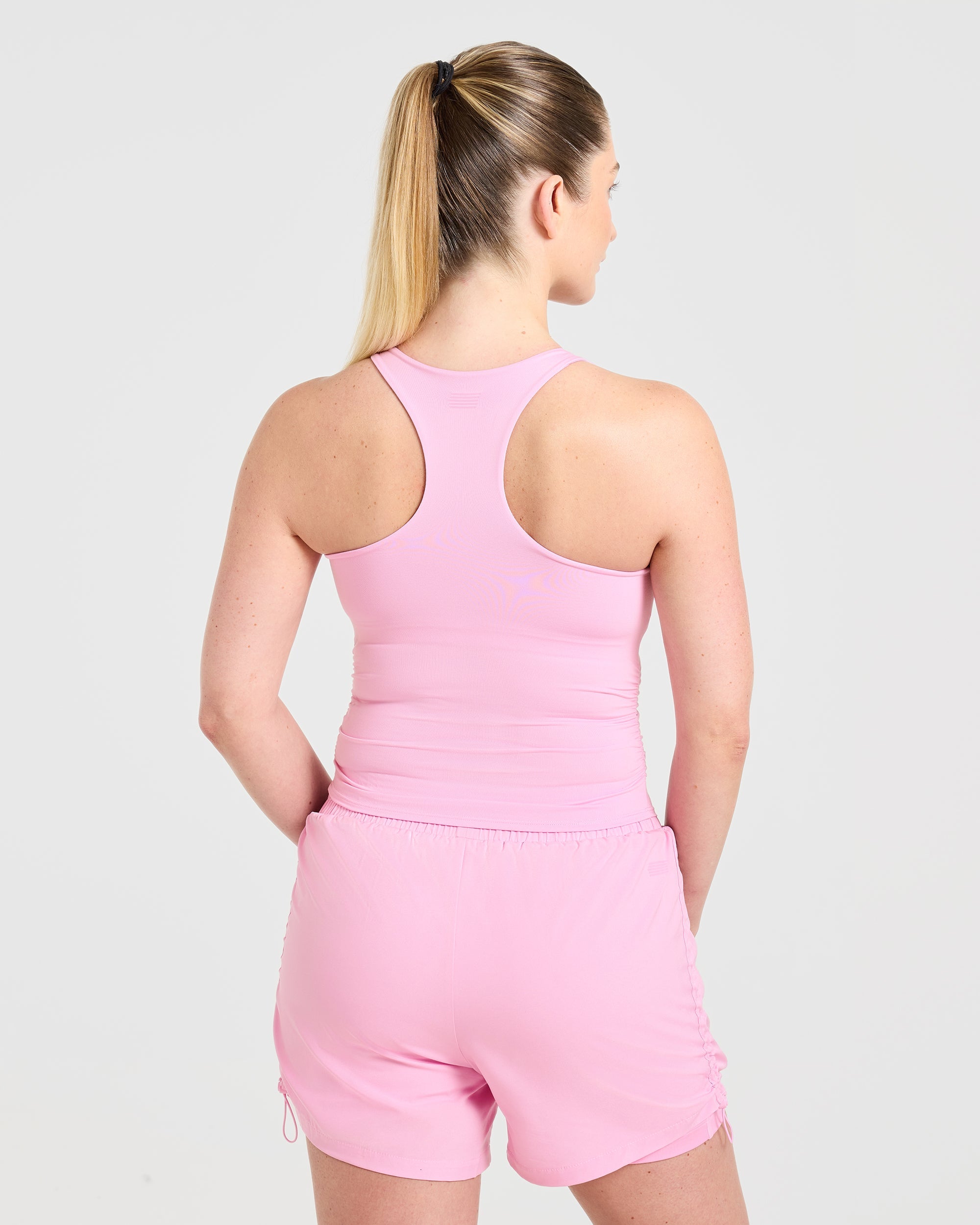 Run Ruched Tank - Spring Roze