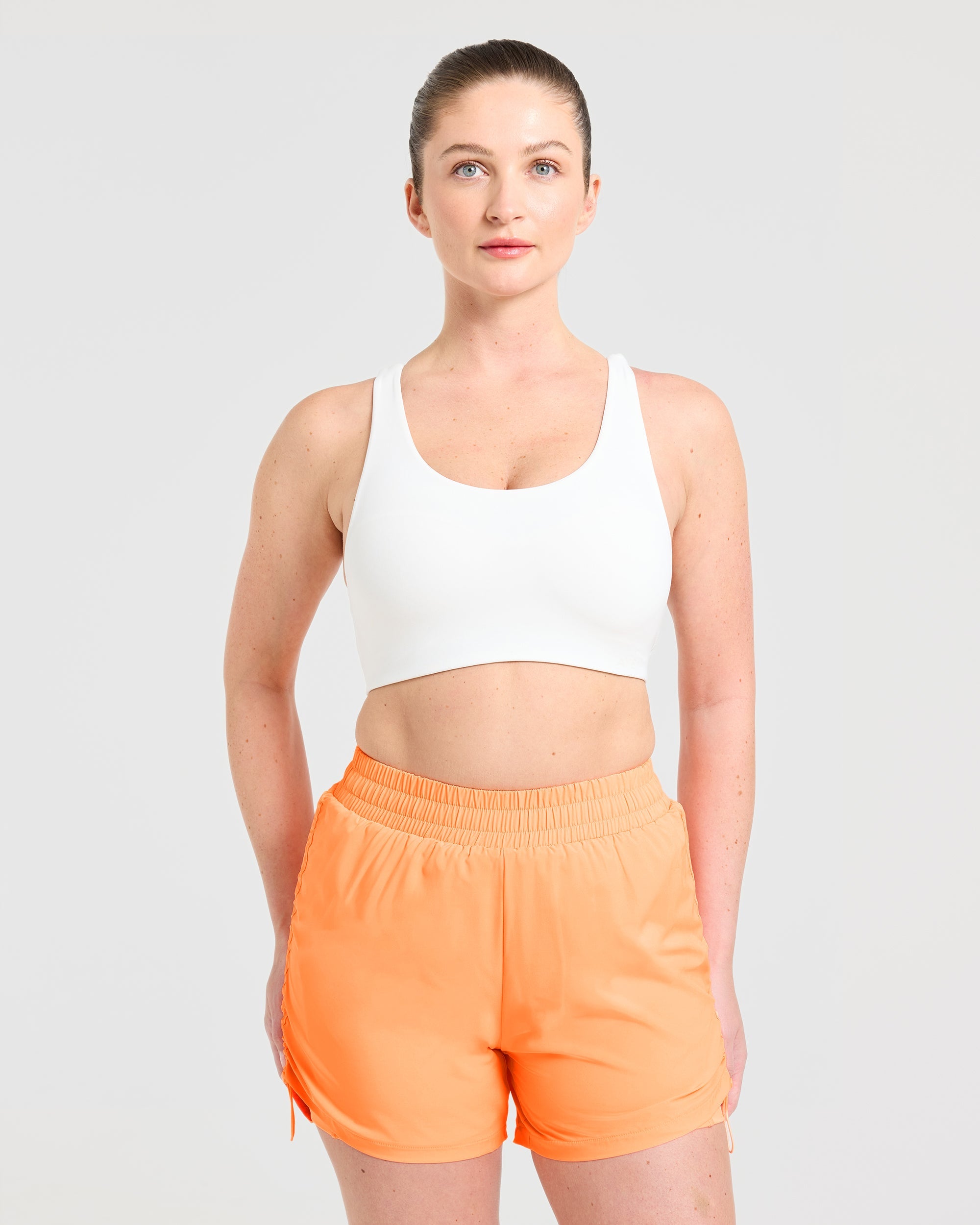 Run Cross Back Sports Bra - Wit
