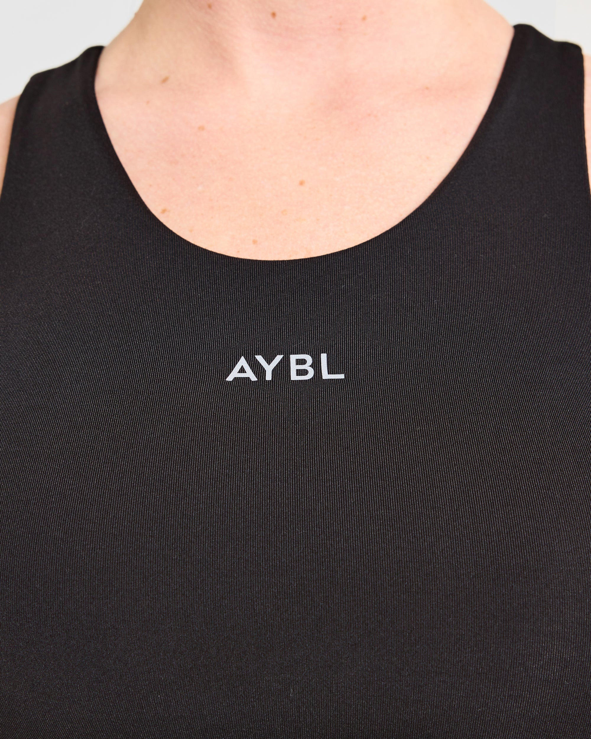 Run Ruched Tank - Zwart