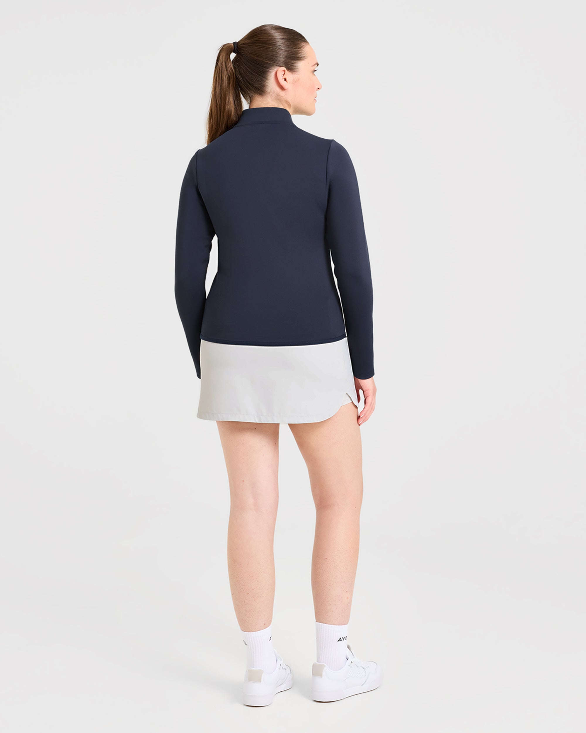 Classic 1/4 Zip Pullover - Navy Blauw