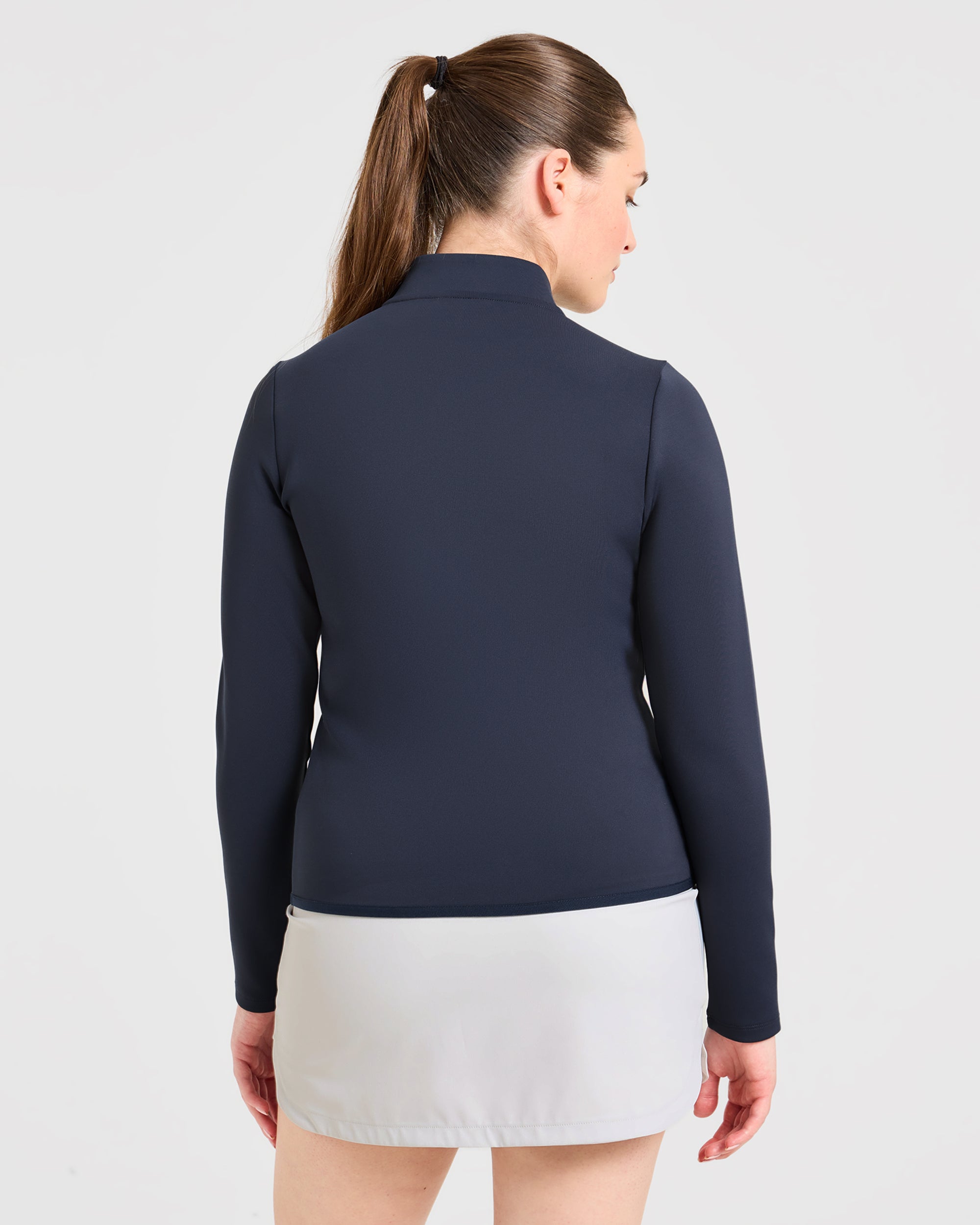Classic 1/4 Zip Pullover - Navy Blauw