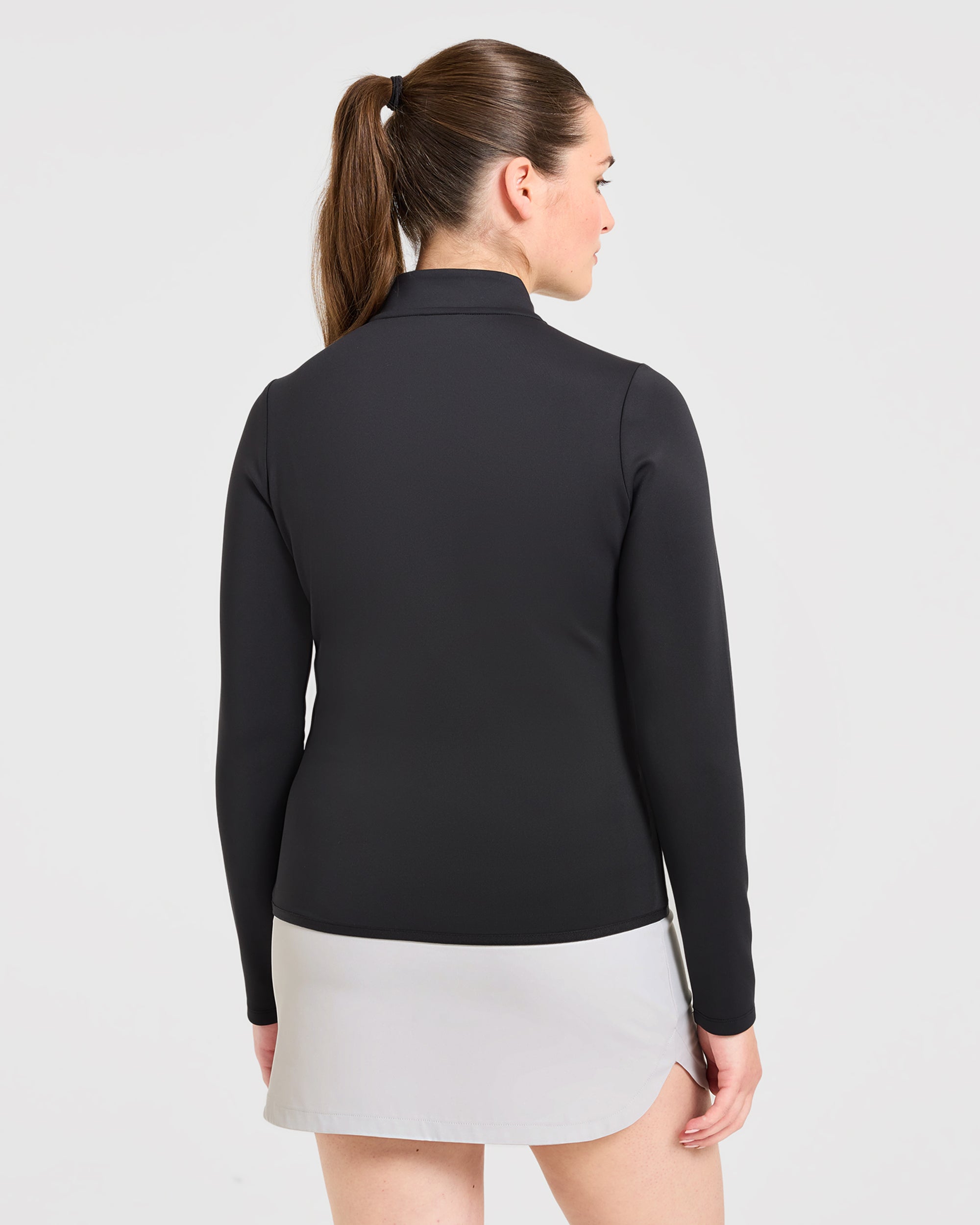 Classic 1/4 Zip Pullover - Zwart