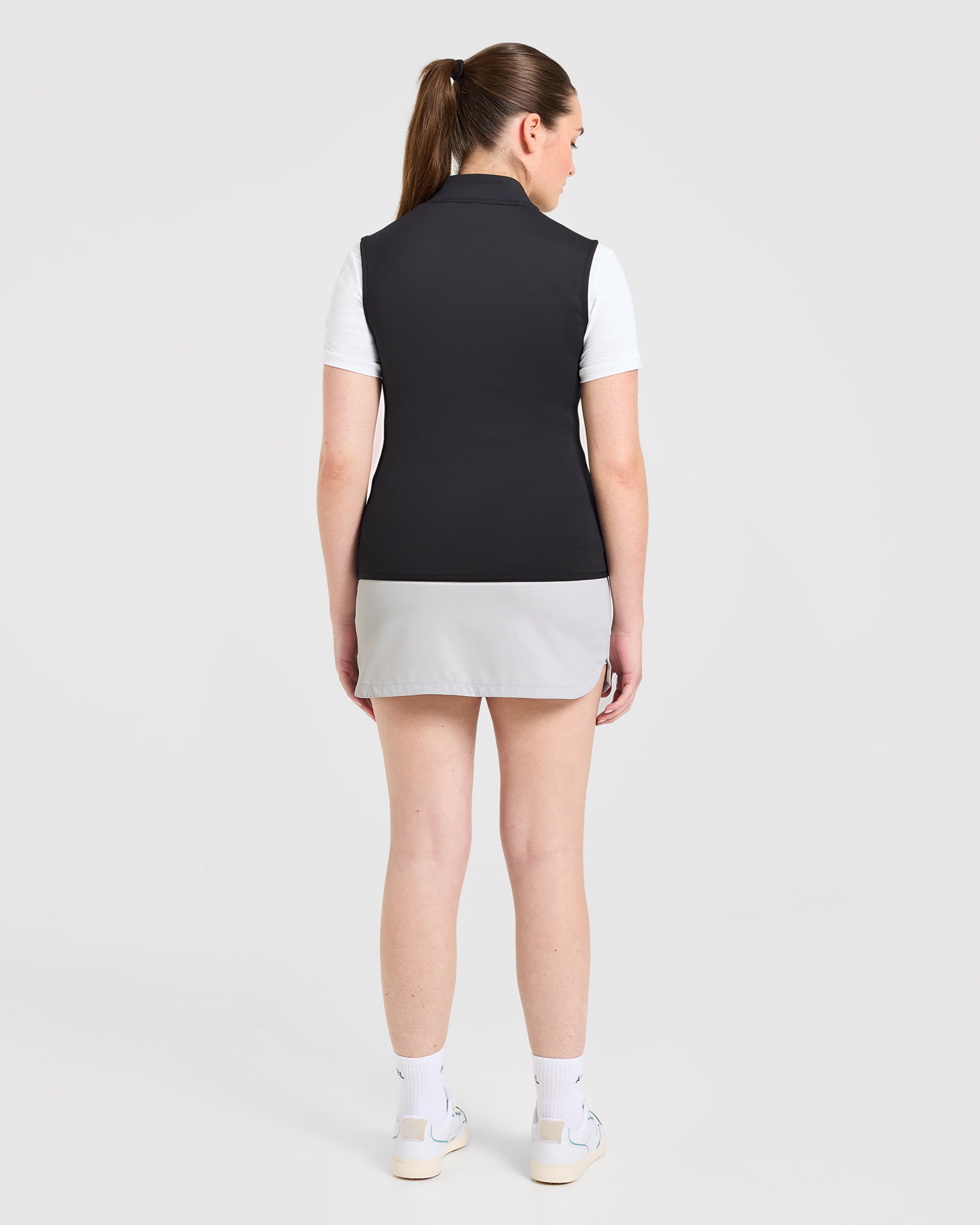Classic 1/4 Zip Vest - Zwart