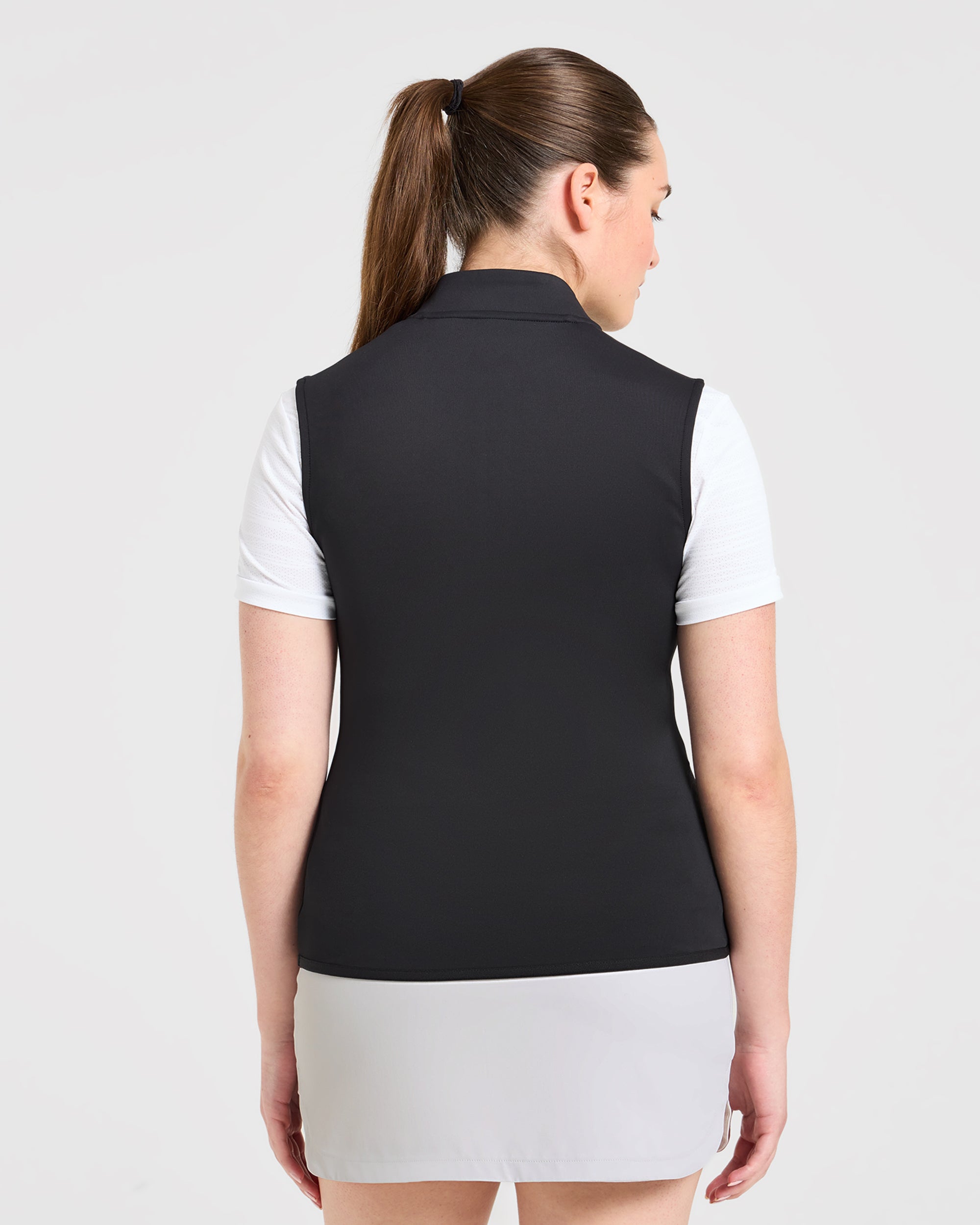 Classic 1/4 Zip Vest - Zwart