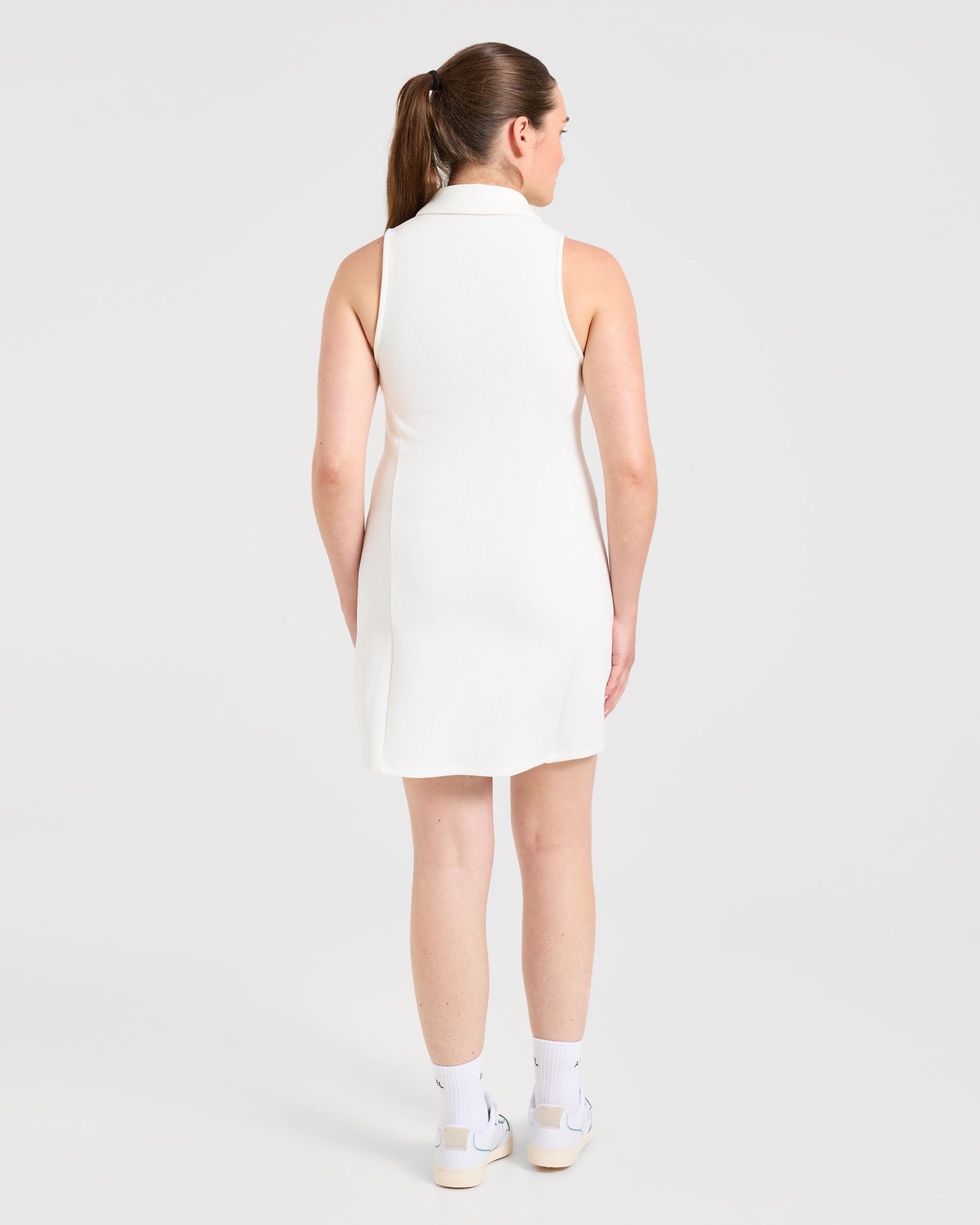 Signature Collar Dress - Wit