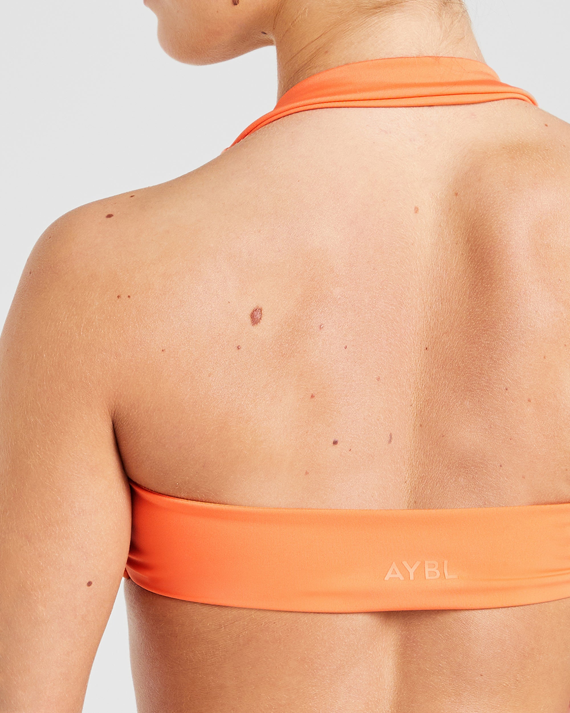 Essential Halterneck Sports Bra - Papaja Oranje