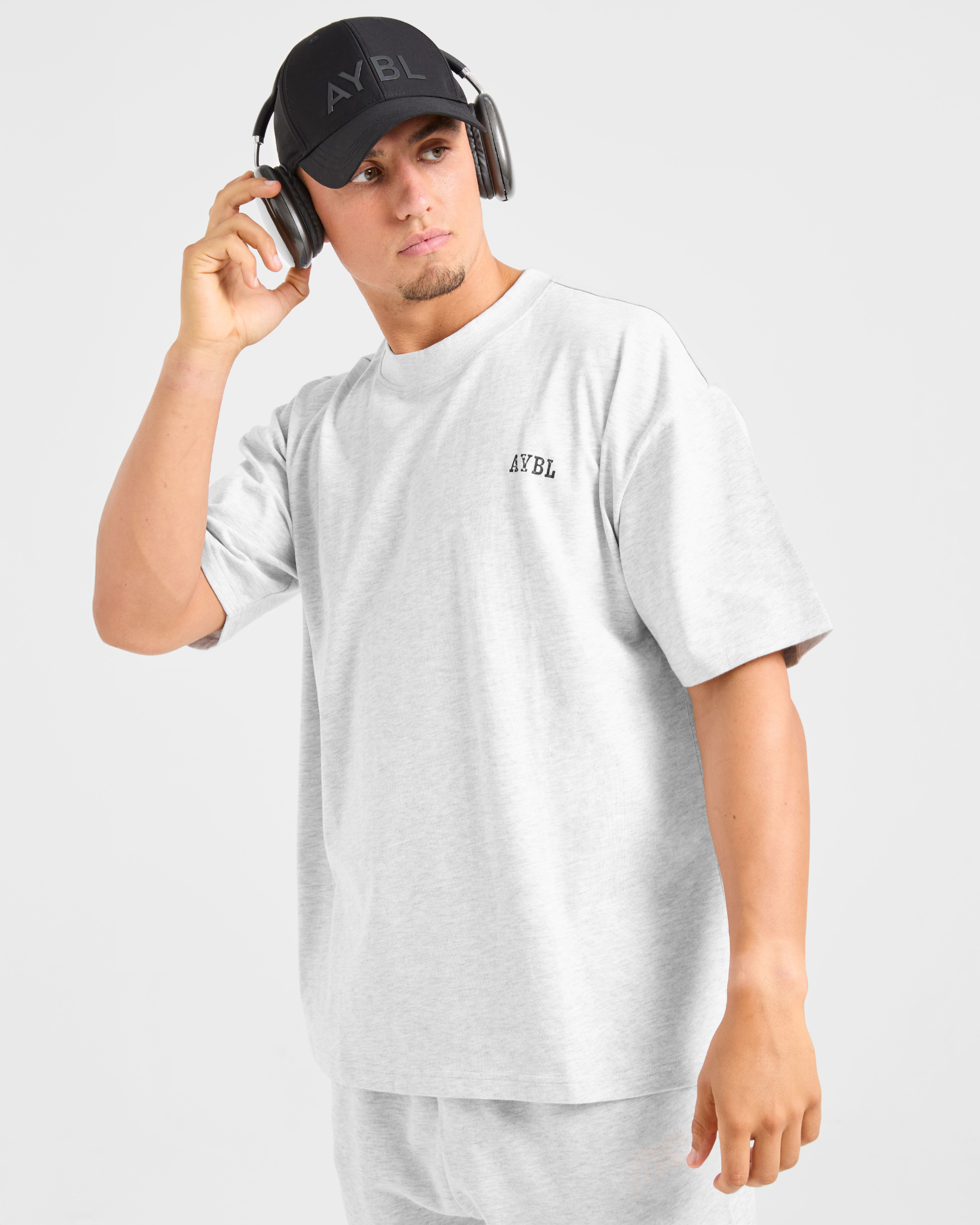 Lifting Essentials Oversized T Shirt - Grijs Marl