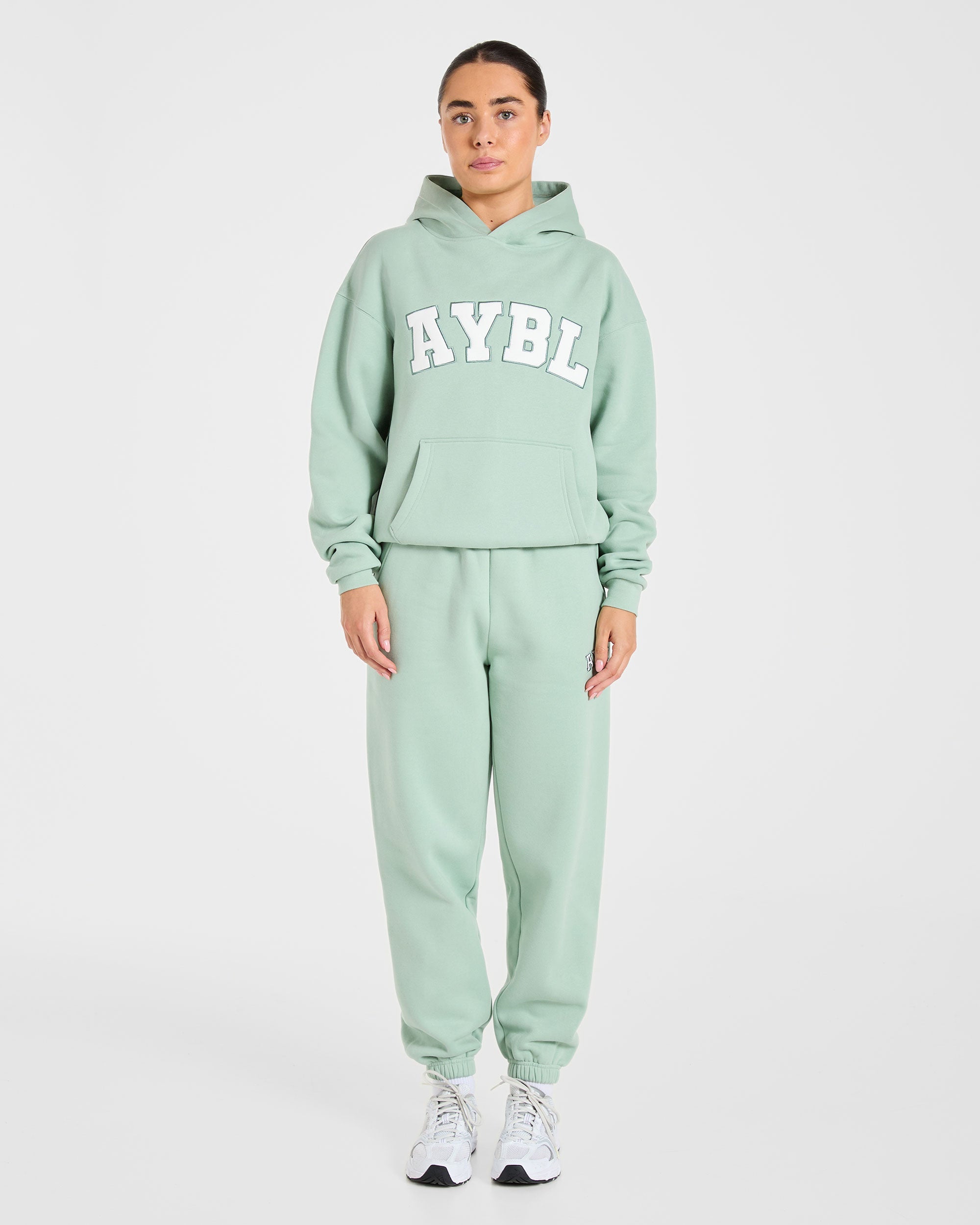 Varsity 2.0 Oversized Hoodie - Sage Groen